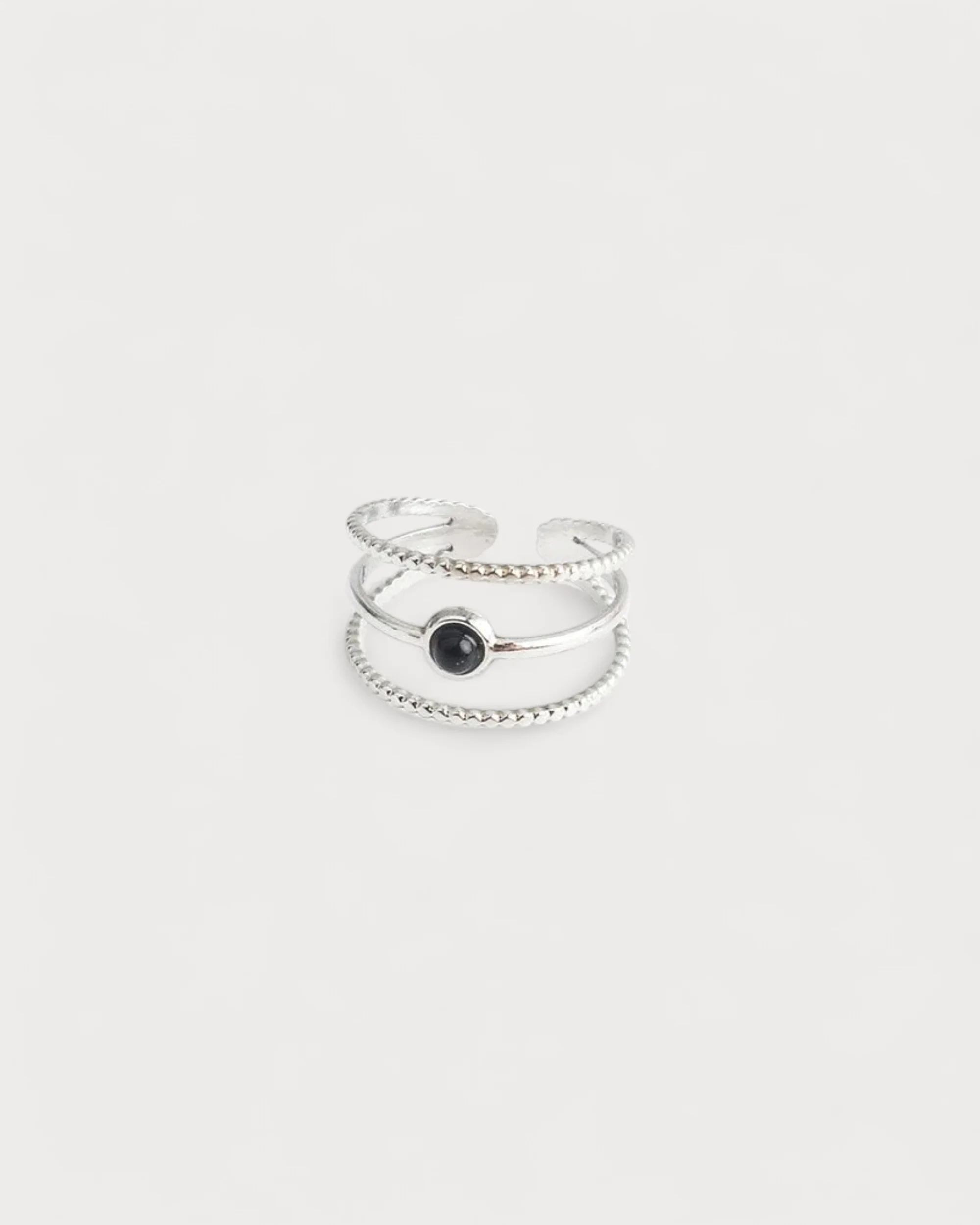 Aarya - Ring - Natural Stone - Stainless Steel - Adjustable - Image 8