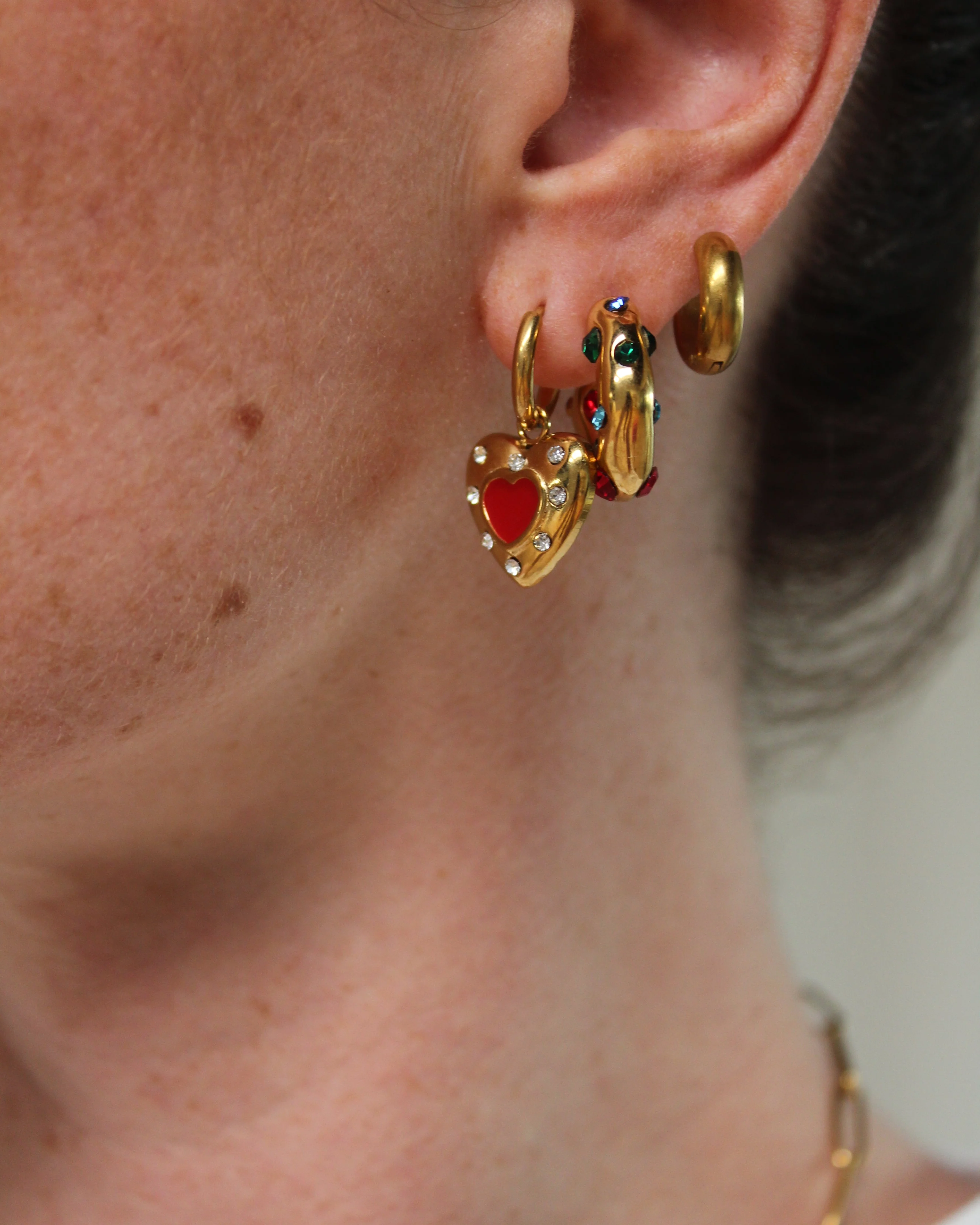 Alba - Studs - Earrings - Stainless Steel - Image 2