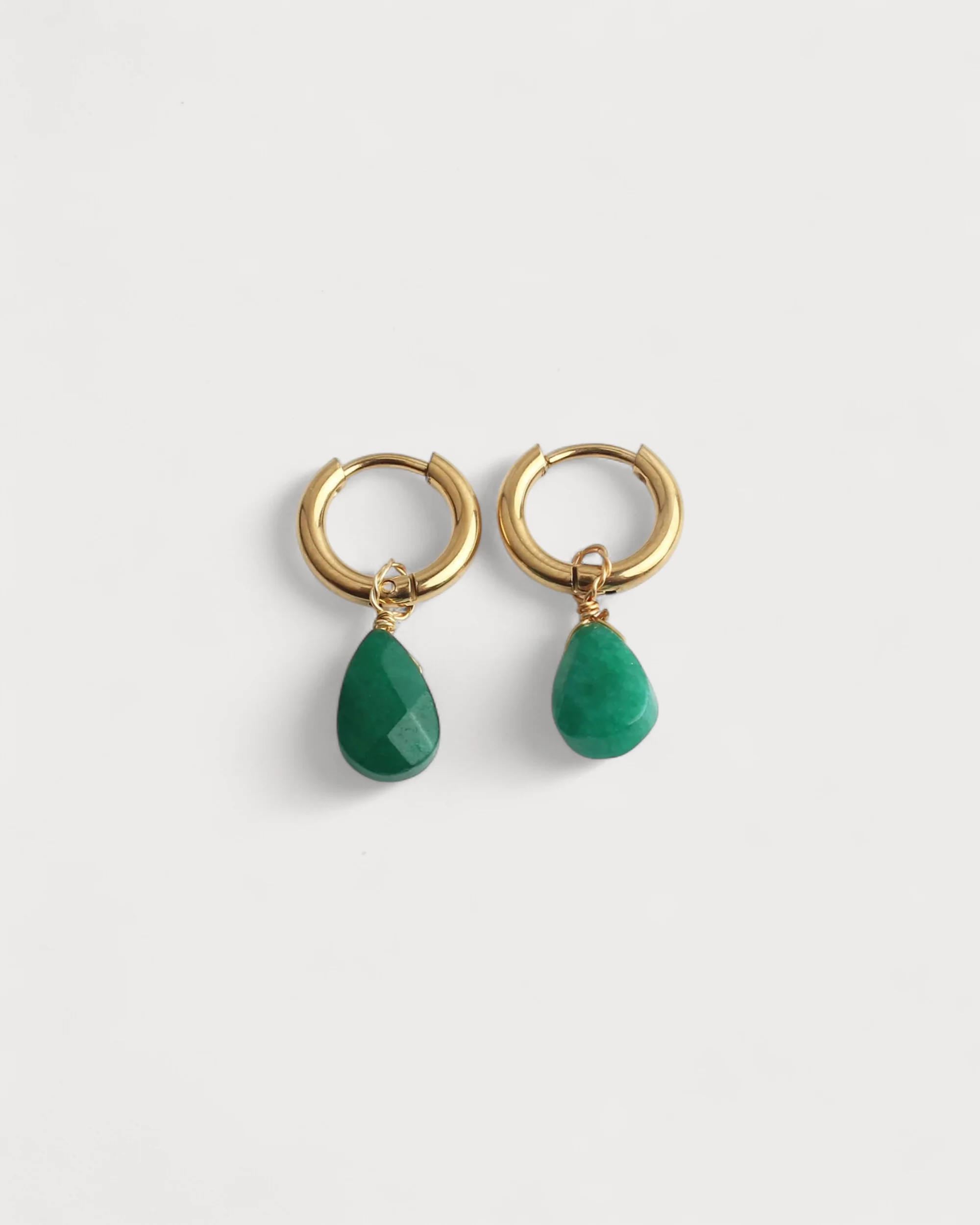 Aline - Earrings - Natural Stone - Stainless Steel - Image 3