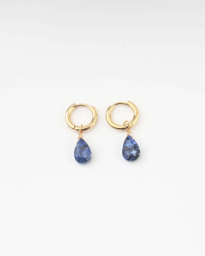 Aline - Earrings - Natural Stone - Stainless Steel - Image 8