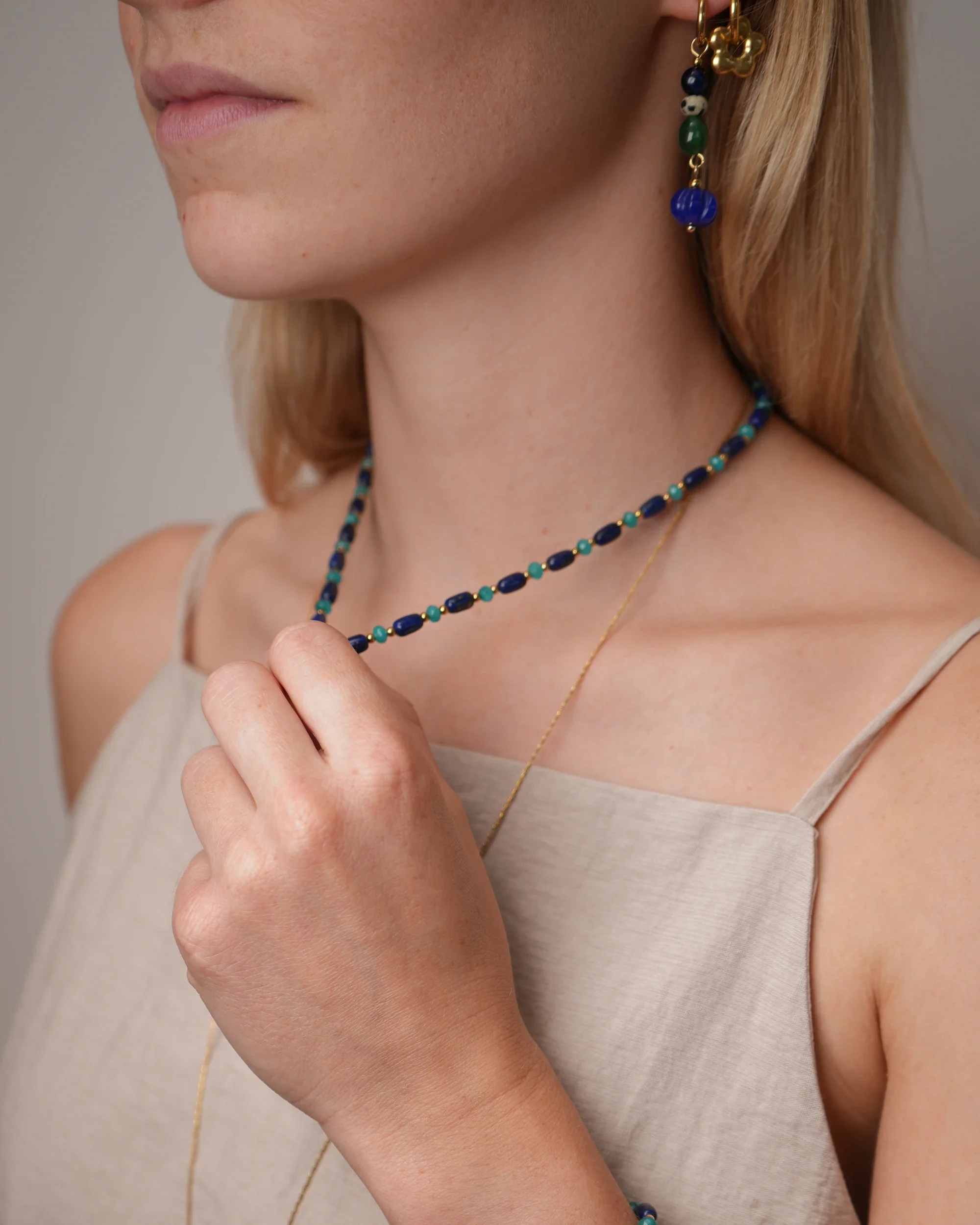 Avielle - Necklace - Natural Stone - Stainless Steel - Image 8