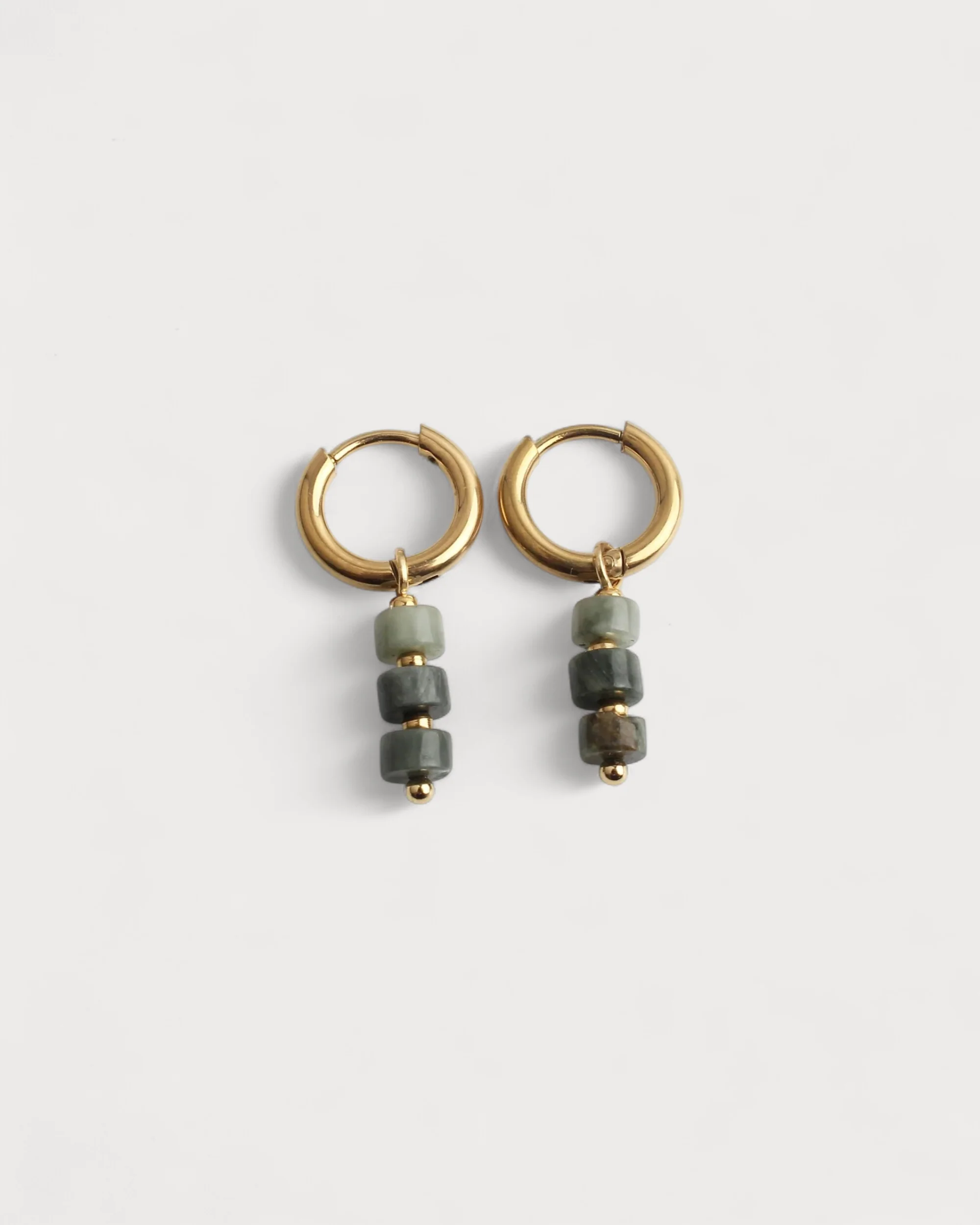 Belle - Earrings - Natural Stone - Stainless Steel - Image 3