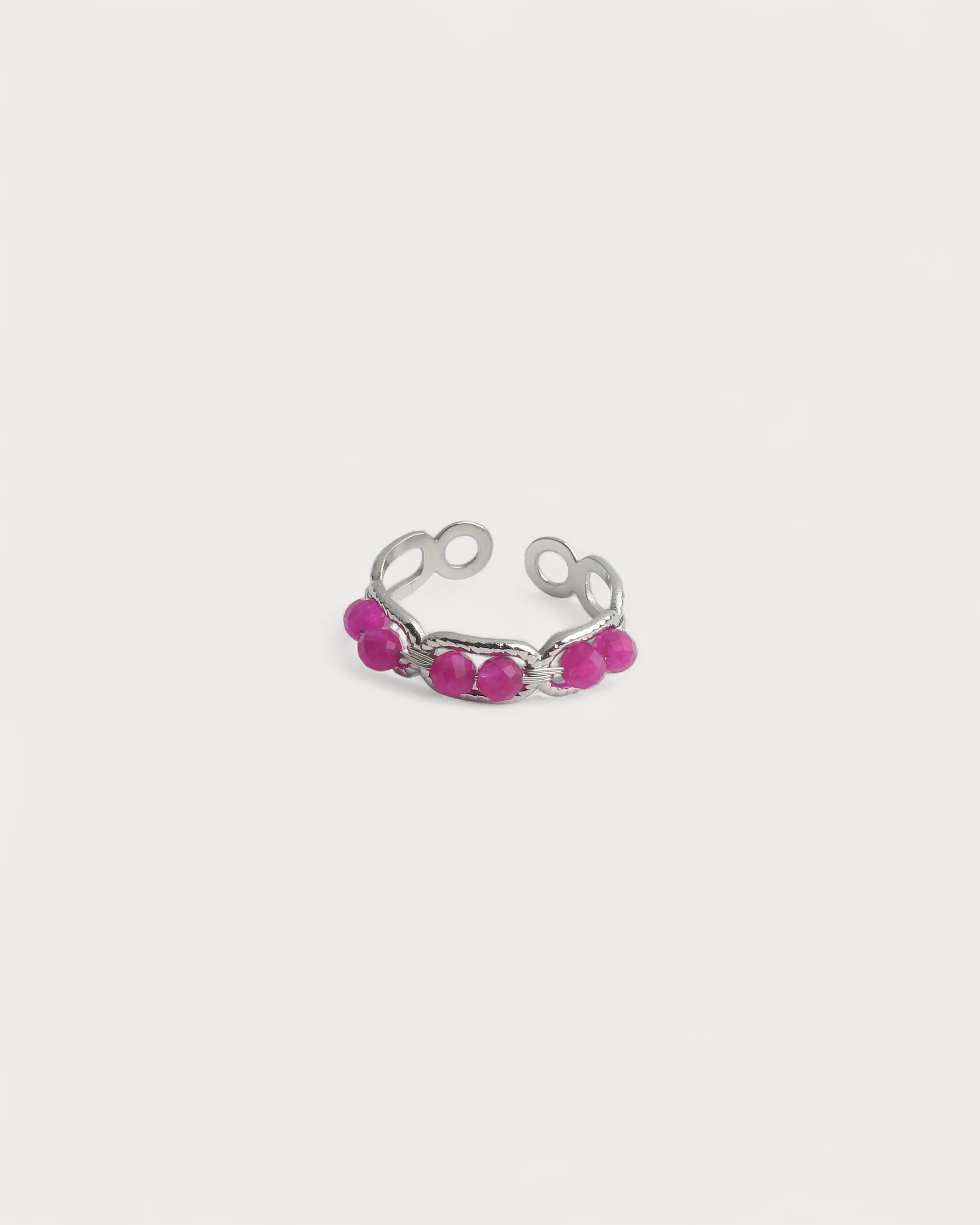 Bente - Ring - Natural Stone - Stainless Steel - Image 12