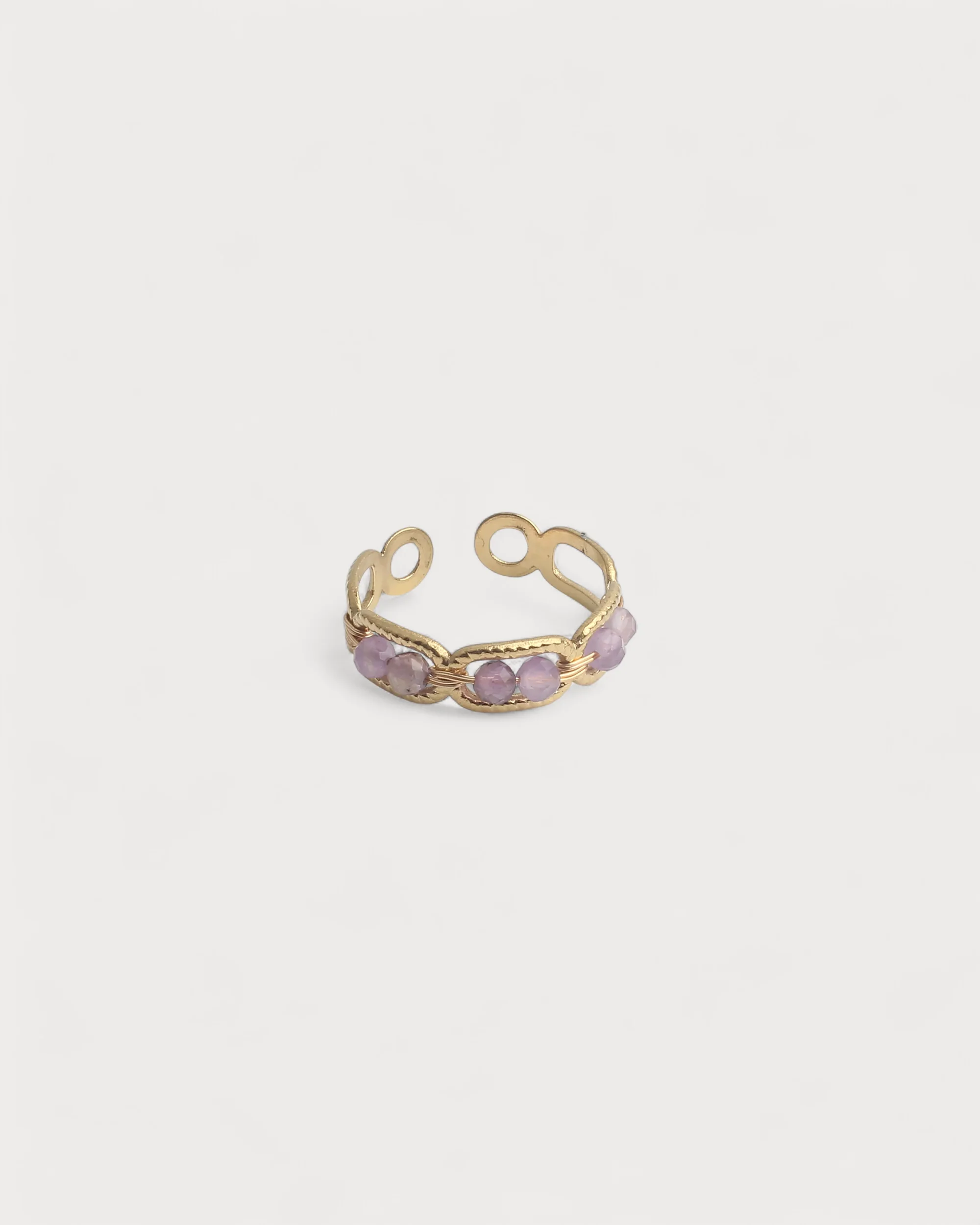 Bente - Ring - Natural Stone - Stainless Steel - Image 7