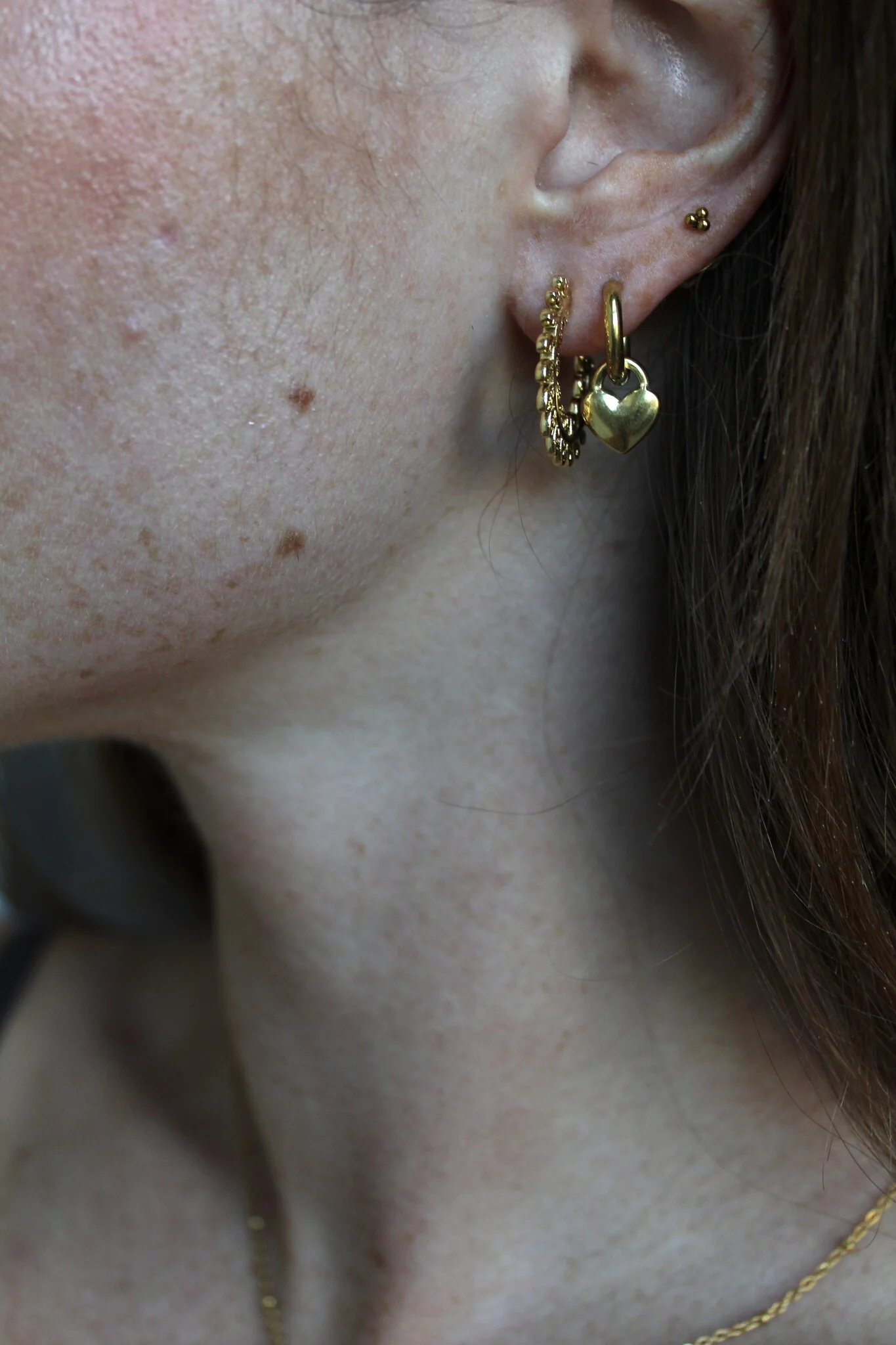 Big Leaf - Earrings - Stainless Steel - Image 2