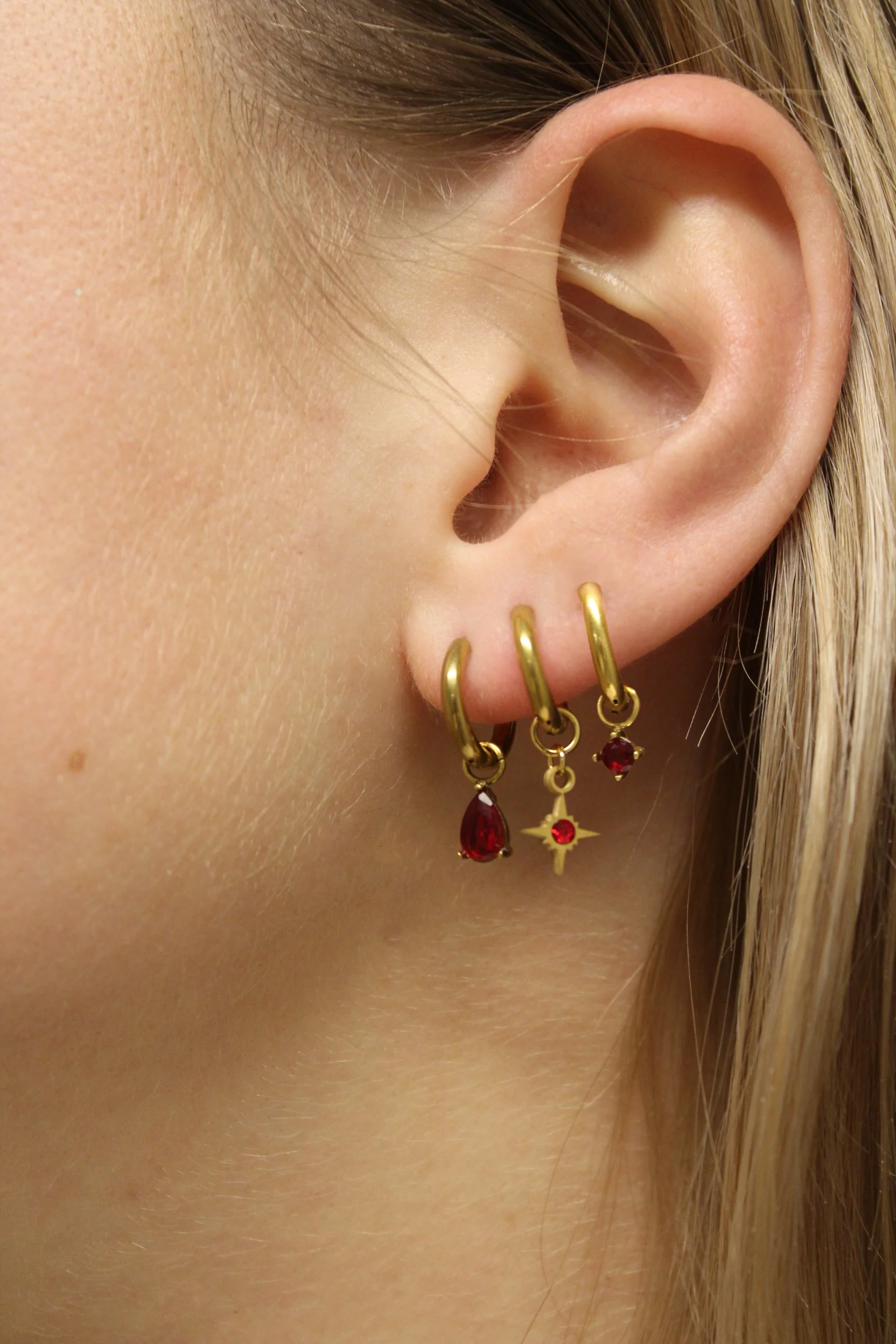 Birthstonebox - Earrings – Set – Stainless Steel - Image 2