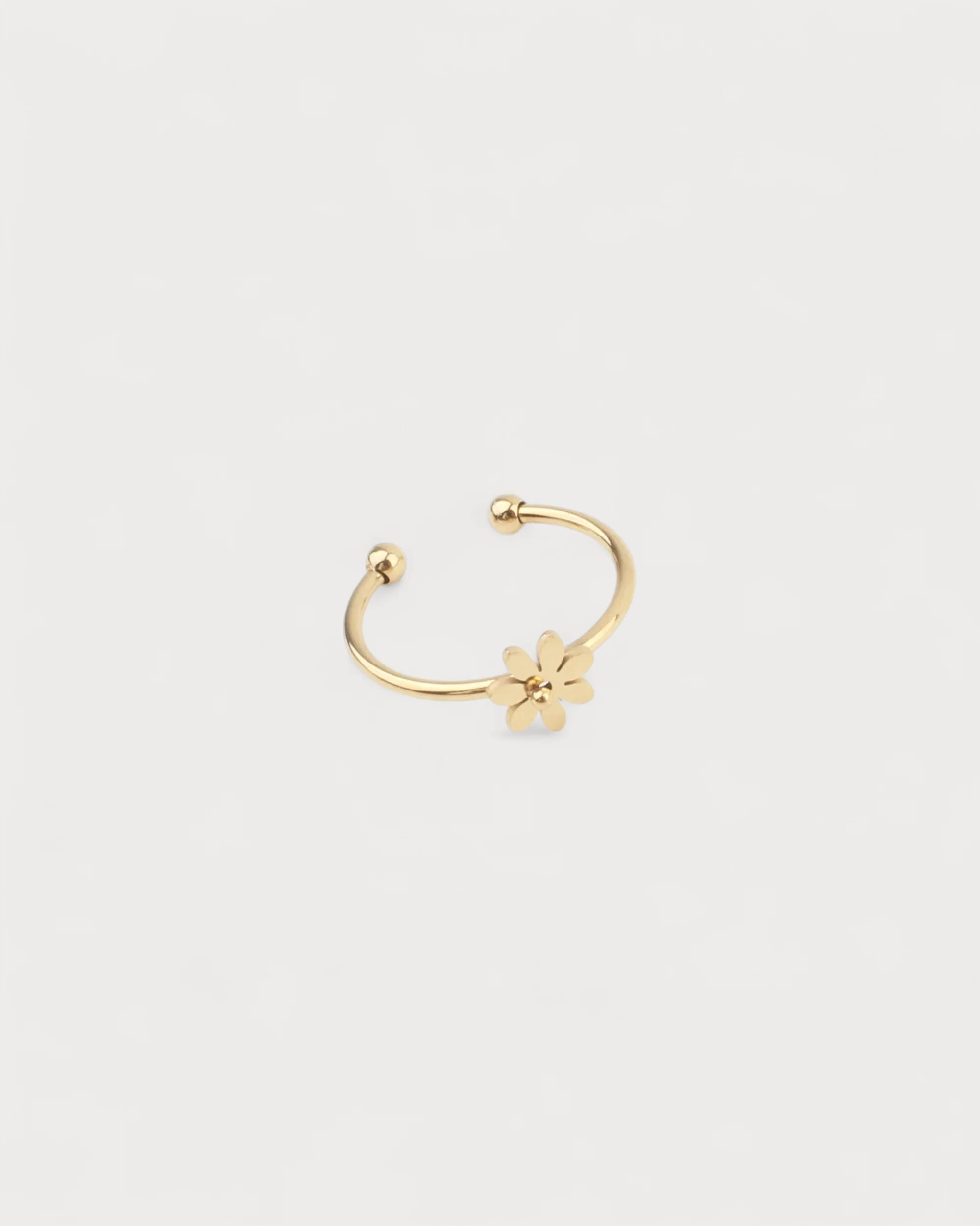 Bloom Flower - Ring - Stainless Steel - Adjustable