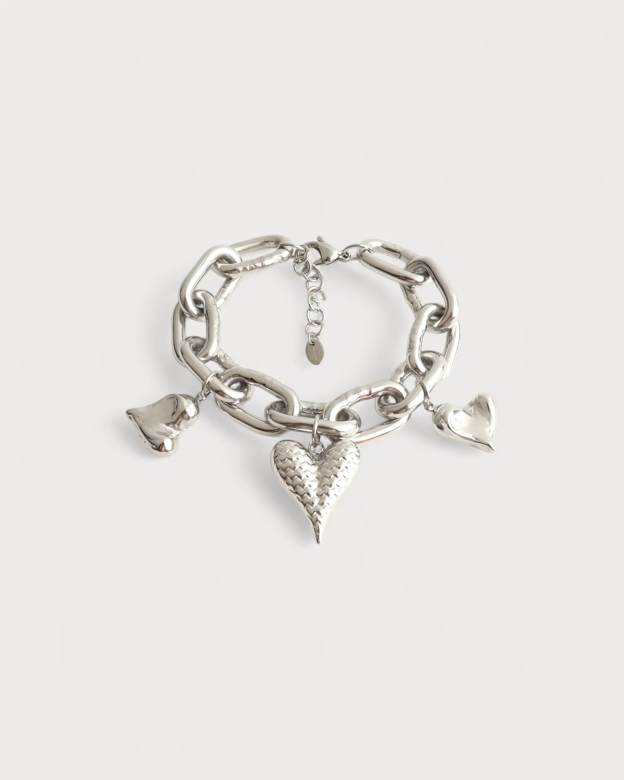 Bold heart - Bracelet - Stainless Steel - Image 3