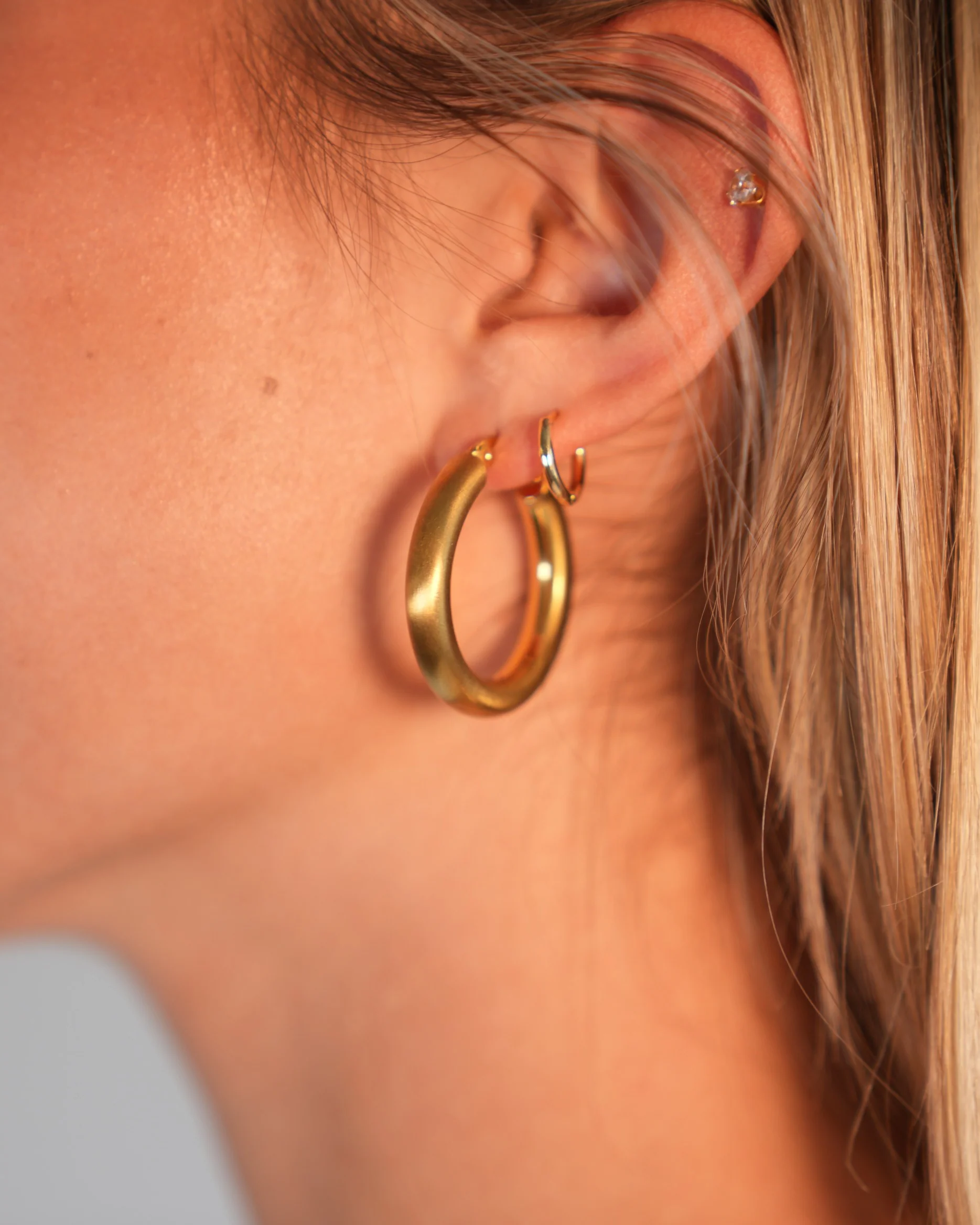 Bold Hoops - Earrings - Stainless Steel - Image 5