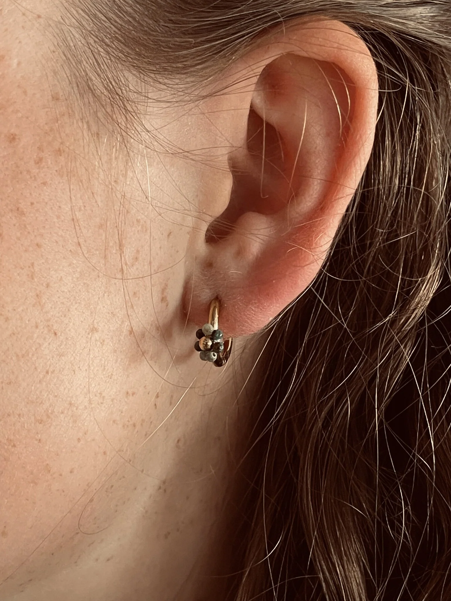 Botanique - Earrings - Natural Stone - Stainless Steel - Image 4