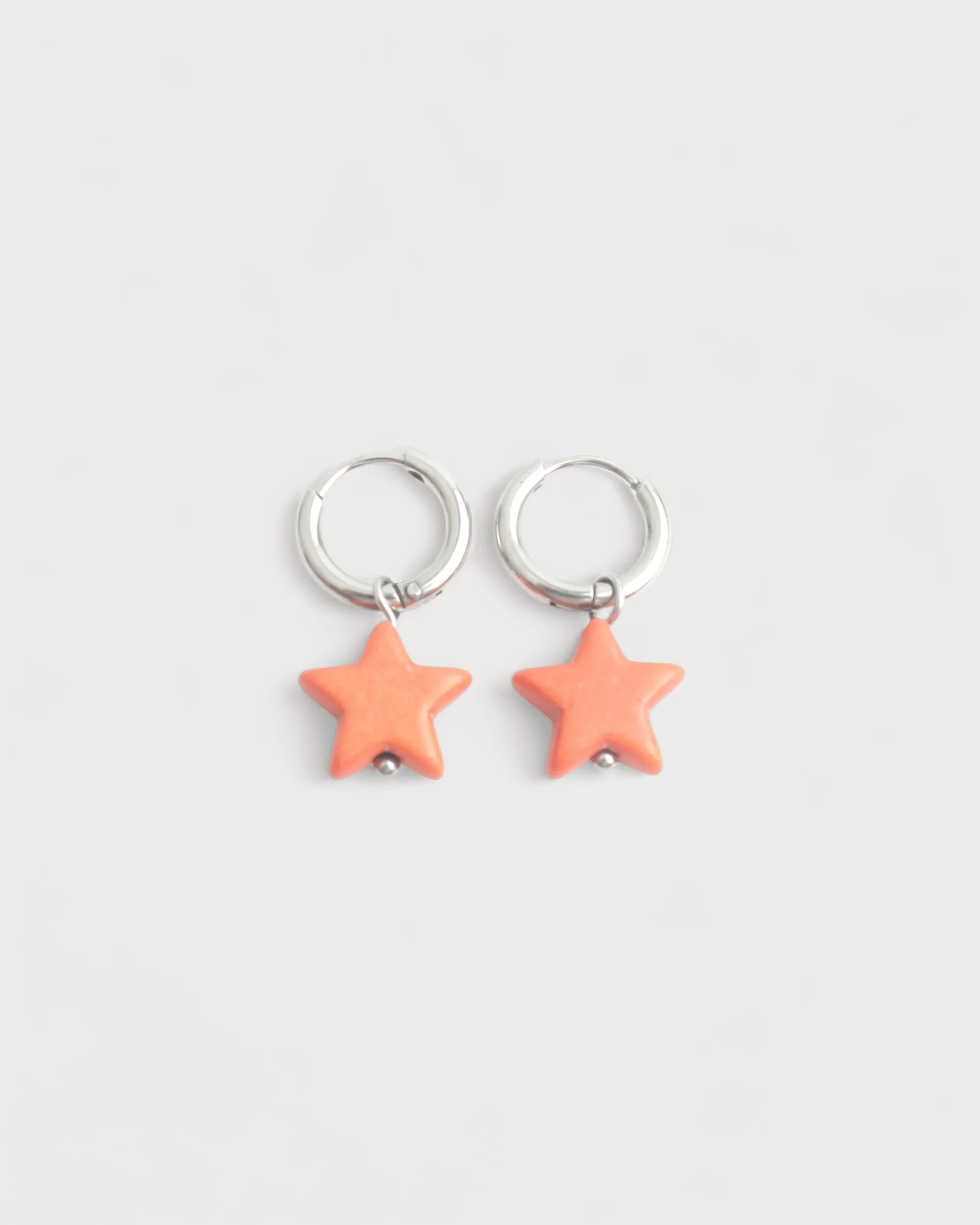 Bright Star - Earrings - Natural Stone - Stainless Steel - Image 7