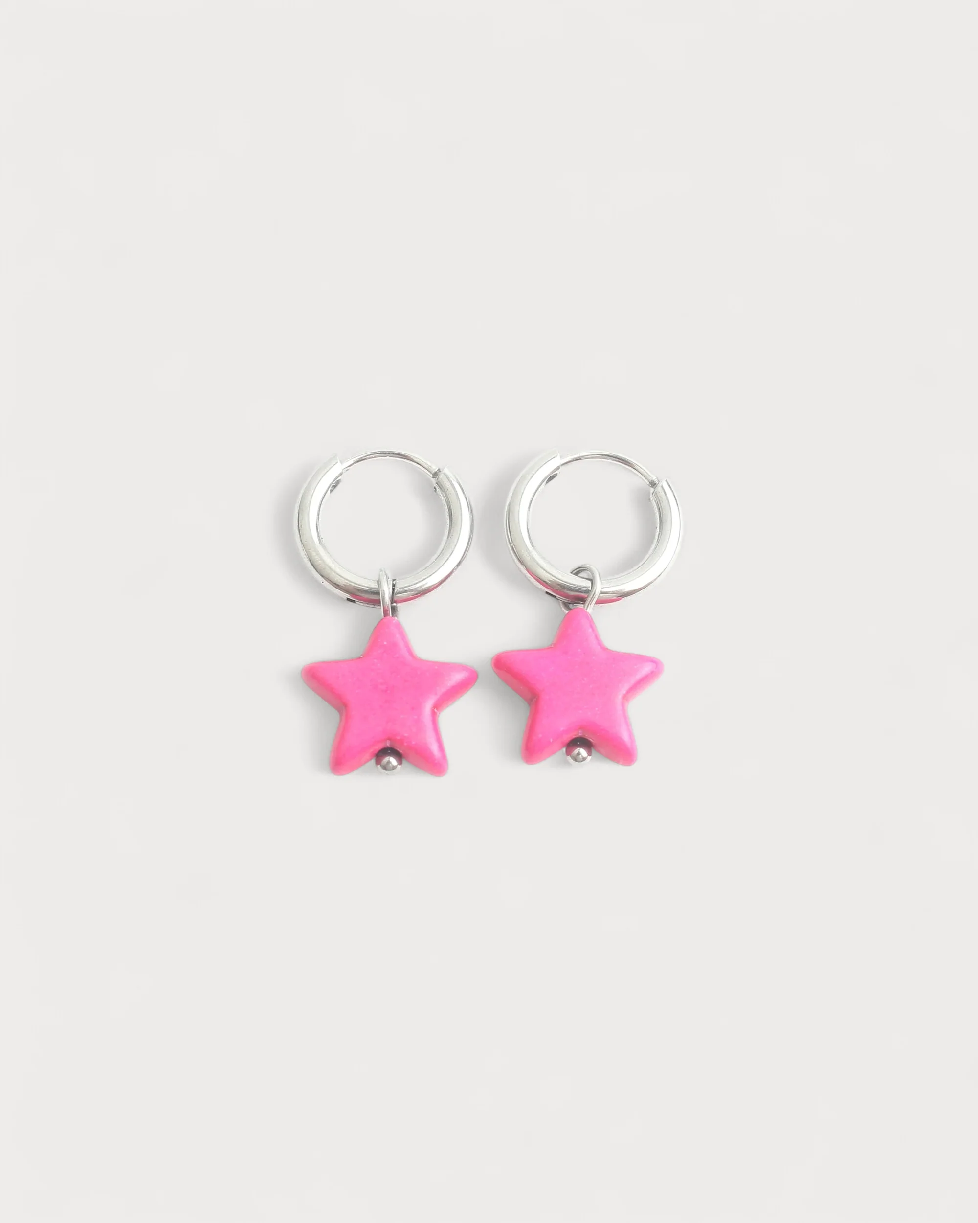 Bright Star - Earrings - Natural Stone - Stainless Steel - Image 8