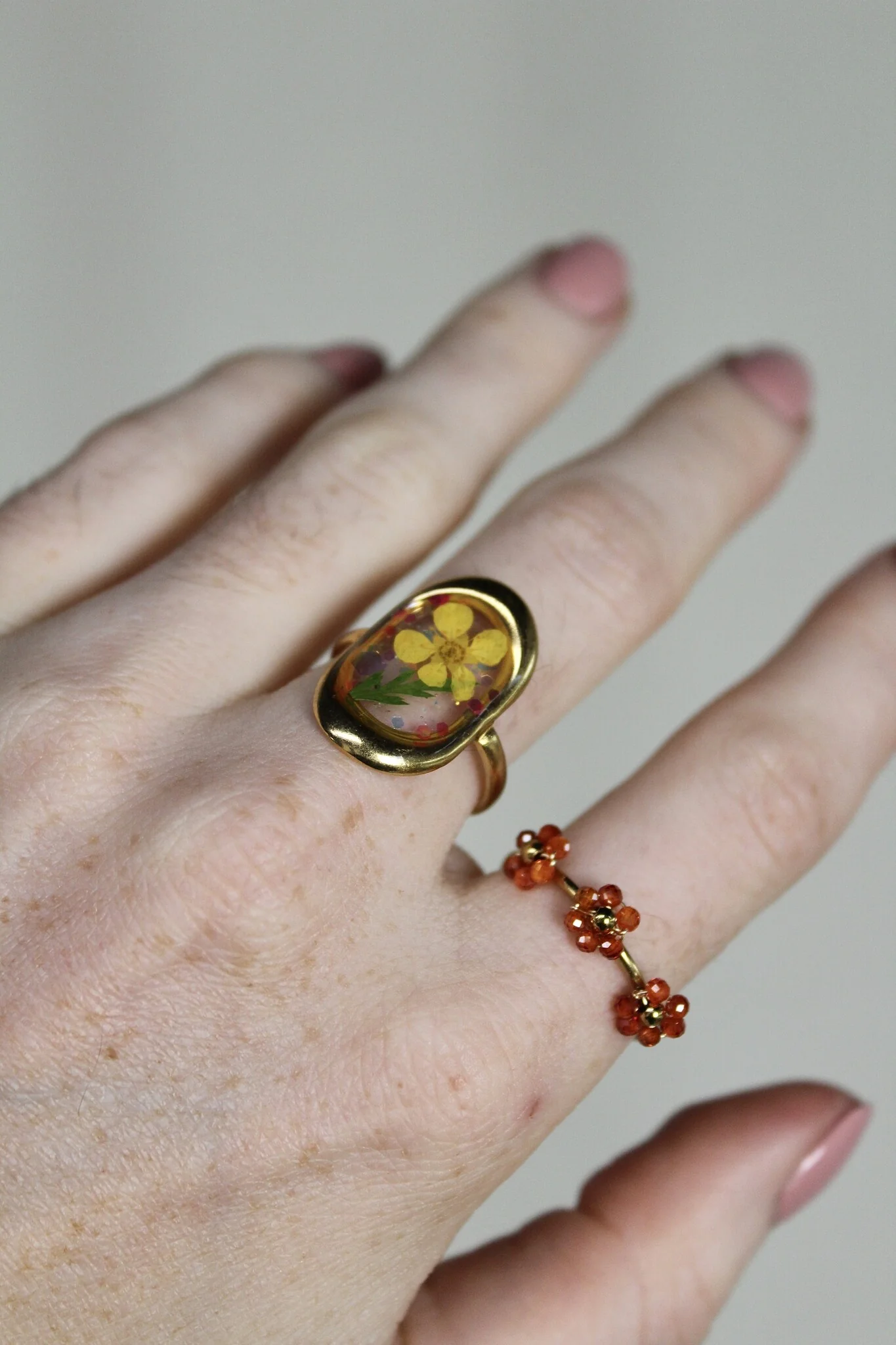 Camelia- Ring - Stainless Steel - Adjustable - Image 4