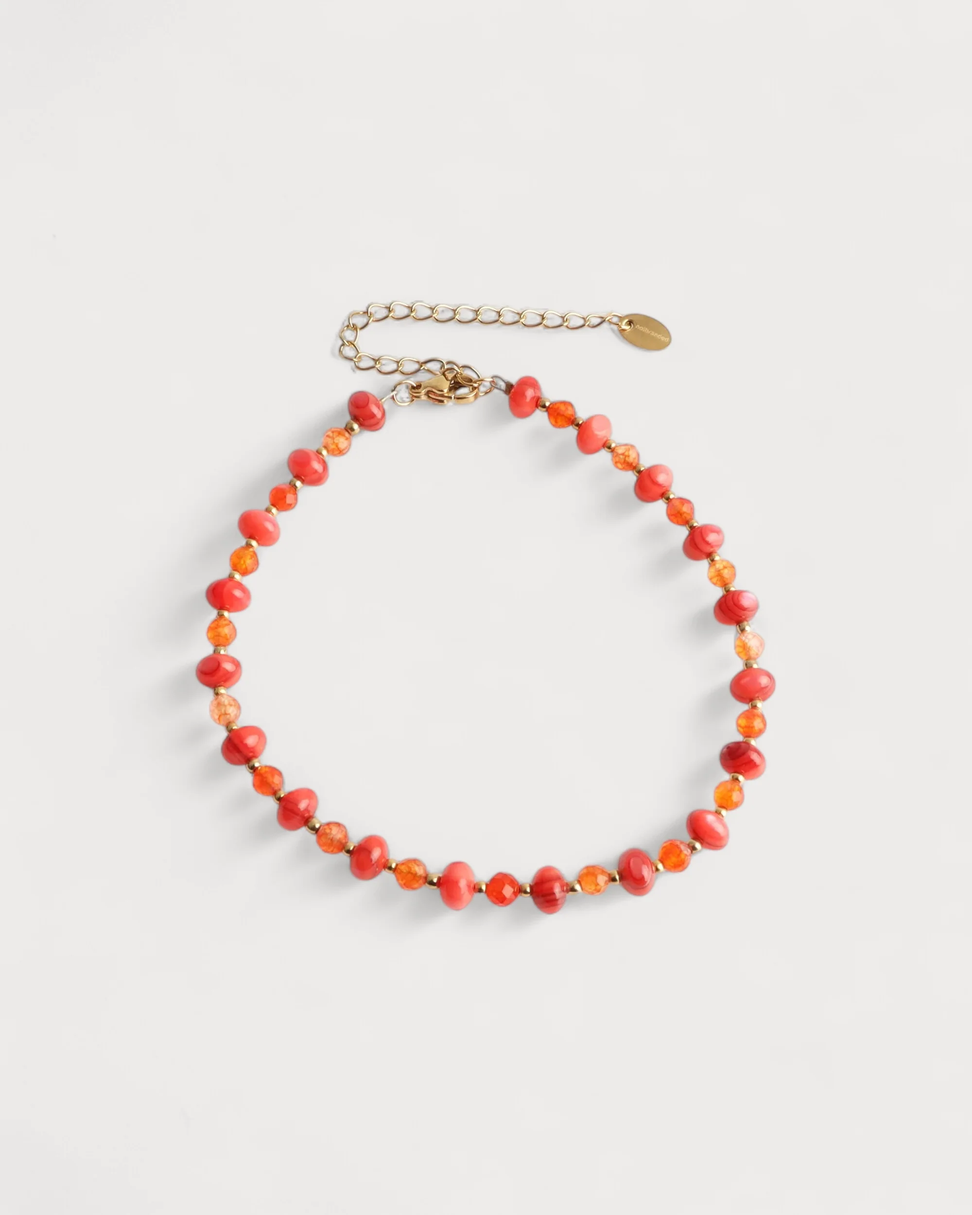 Celia - Ankle Bracelet - Natural Stone - Stainless Steel - Image 5