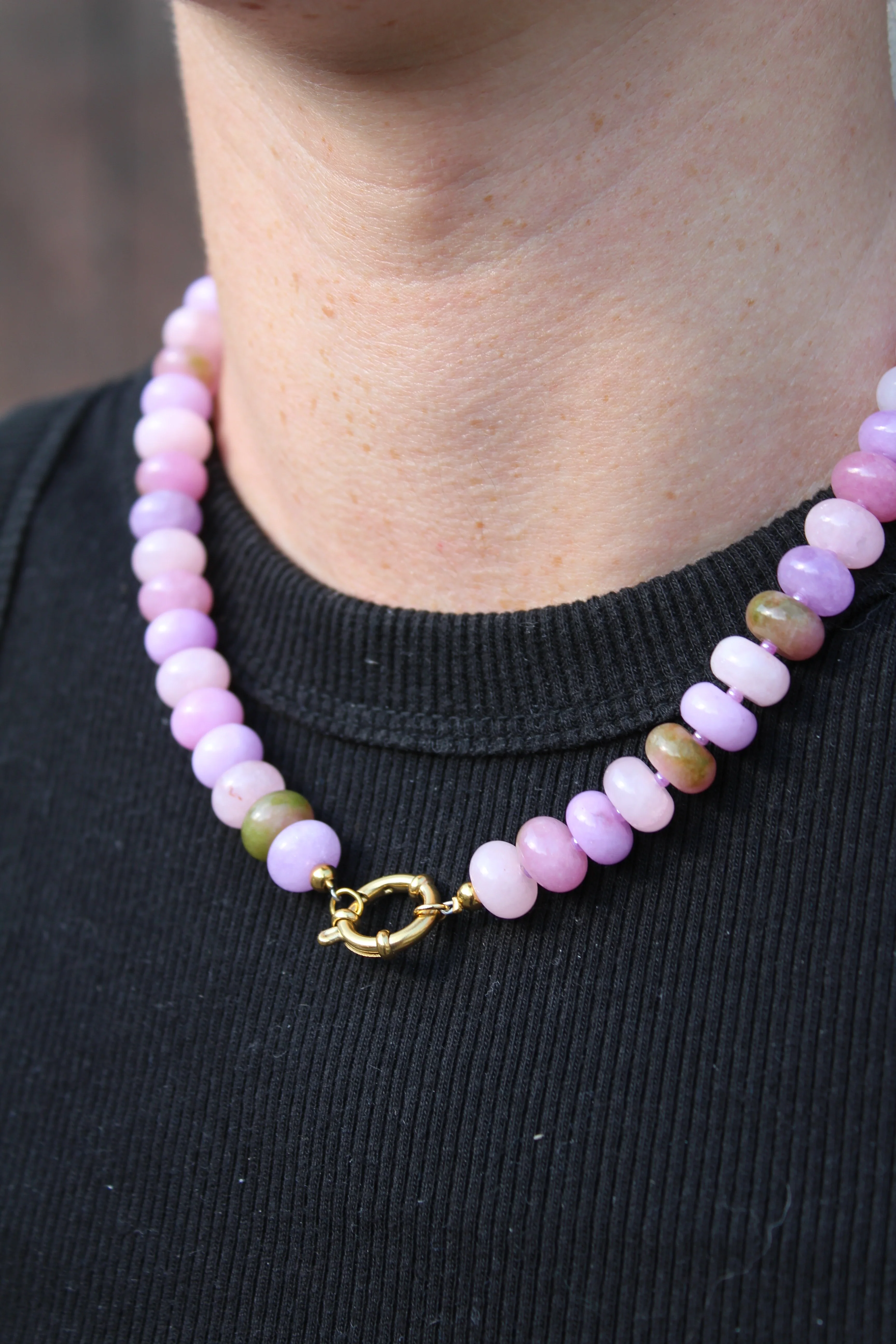 Clarisa - Necklace - Natural Stone - Stainless Steel - Image 12