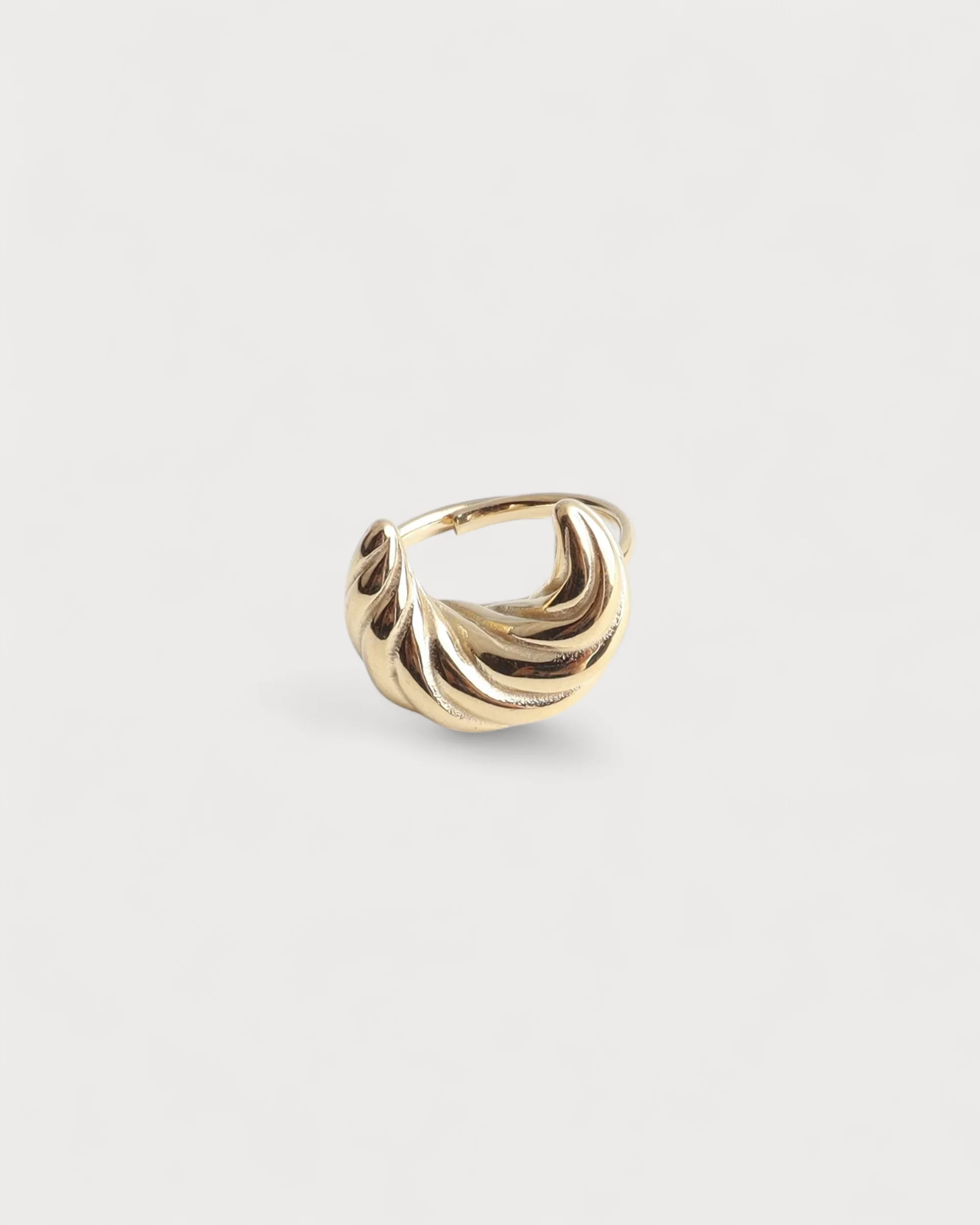 Croissant - Ring - Stainless Steel - Adjustable