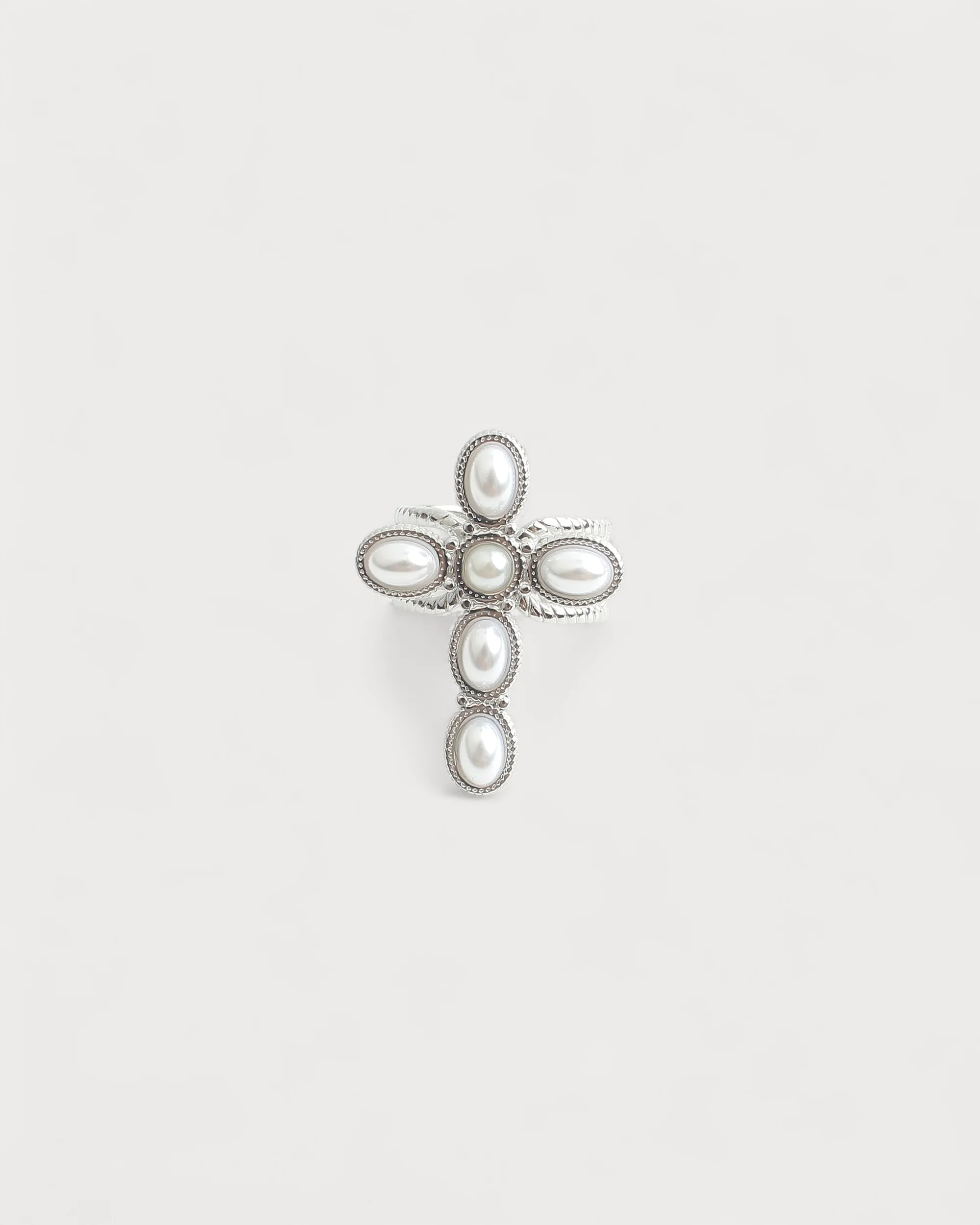 Cross - Ring - Stainless Steel - Adjustable - Image 7