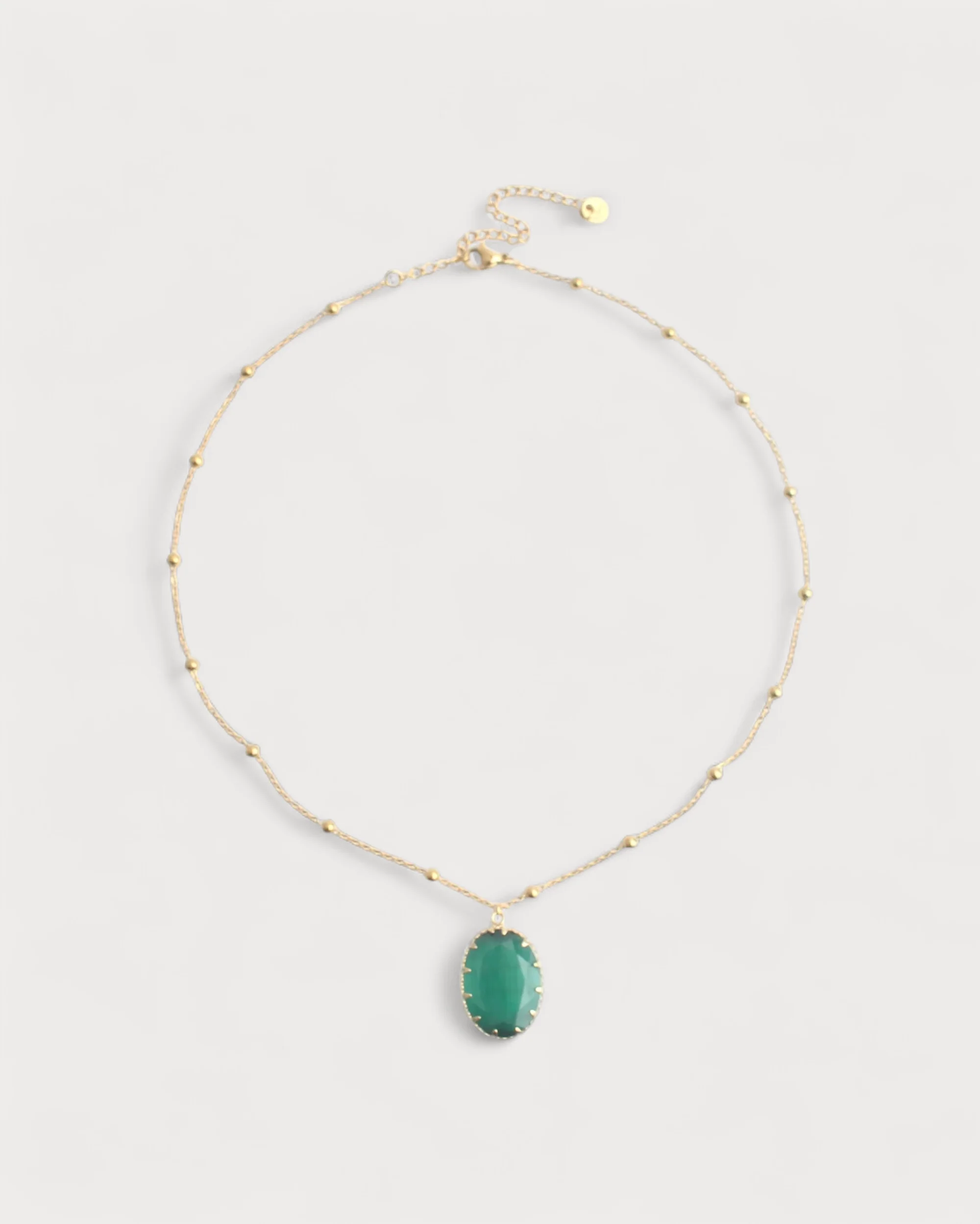 Darla - Necklace - Natural Stone - Stainless Steel - Image 3
