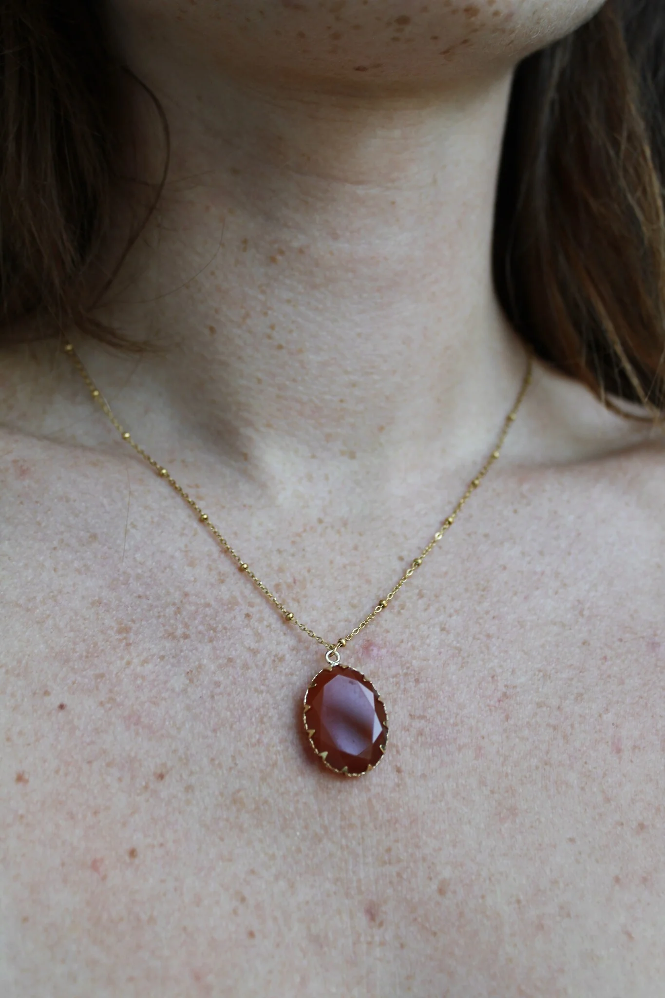 Darla - Necklace - Natural Stone - Stainless Steel - Image 8