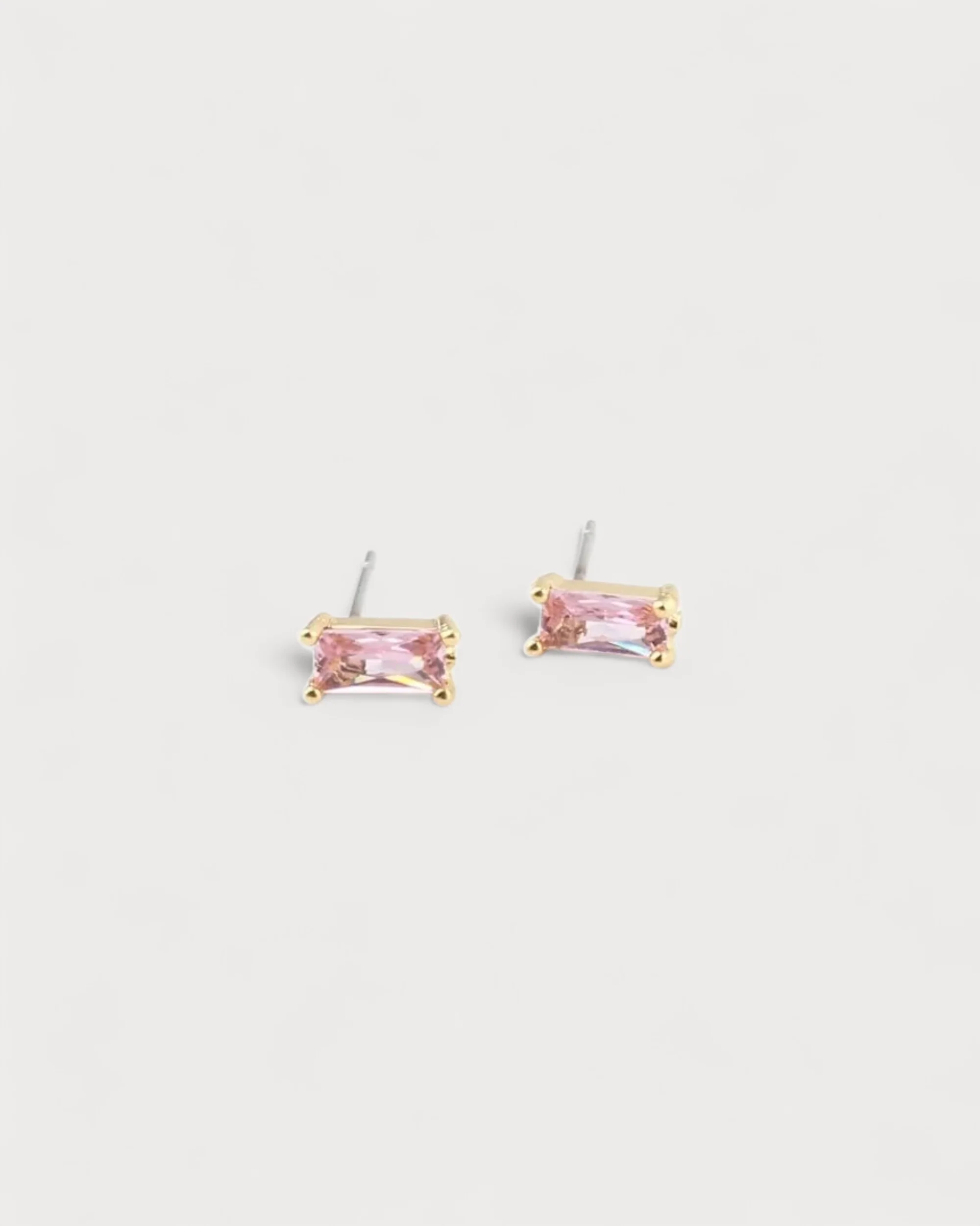 Diamond - Studs - Earrings - Plated