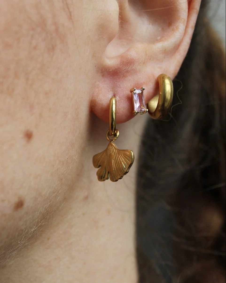 Diamond - Studs - Earrings - Plated - Image 2