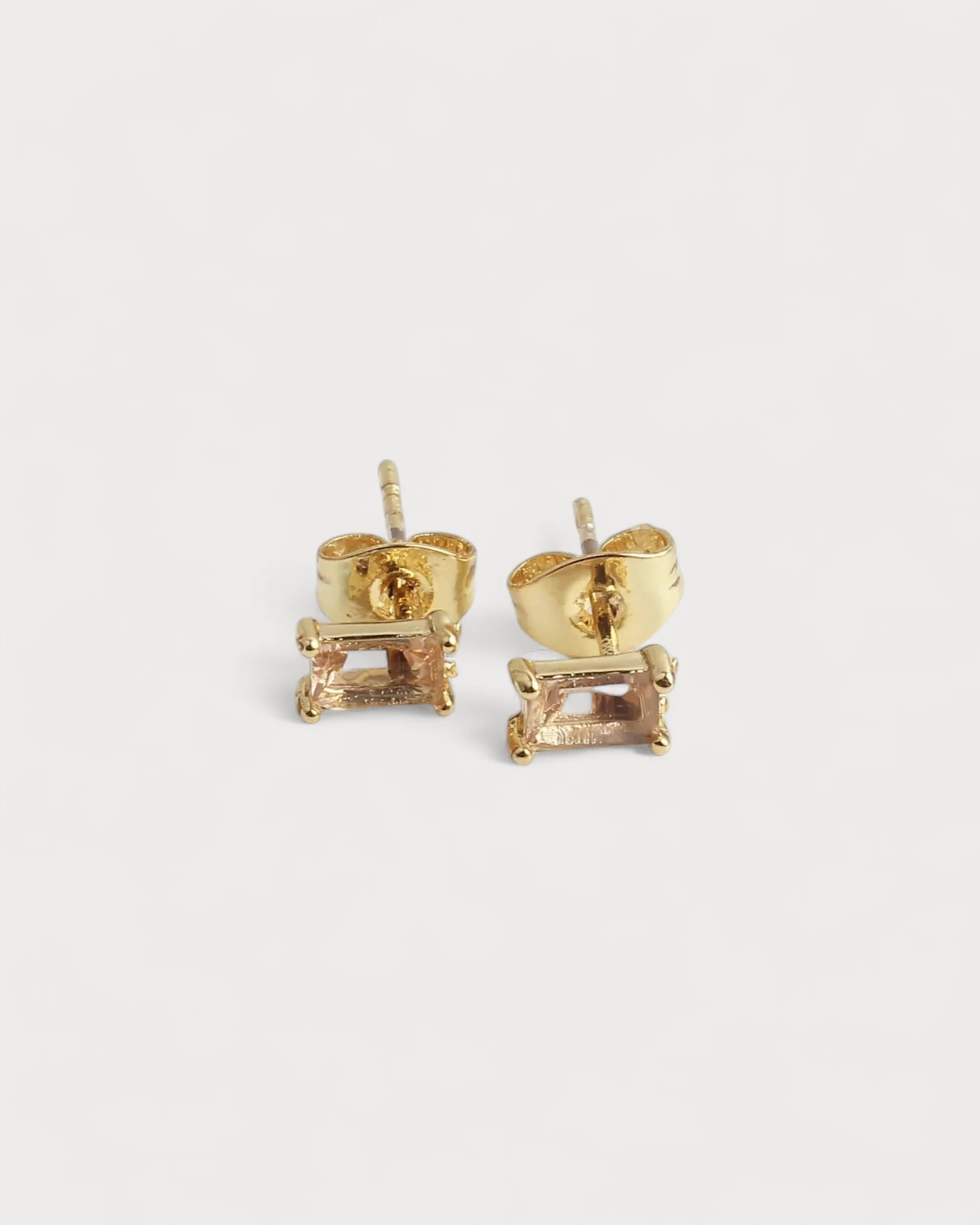Diamond - Studs - Earrings - Plated - Image 5