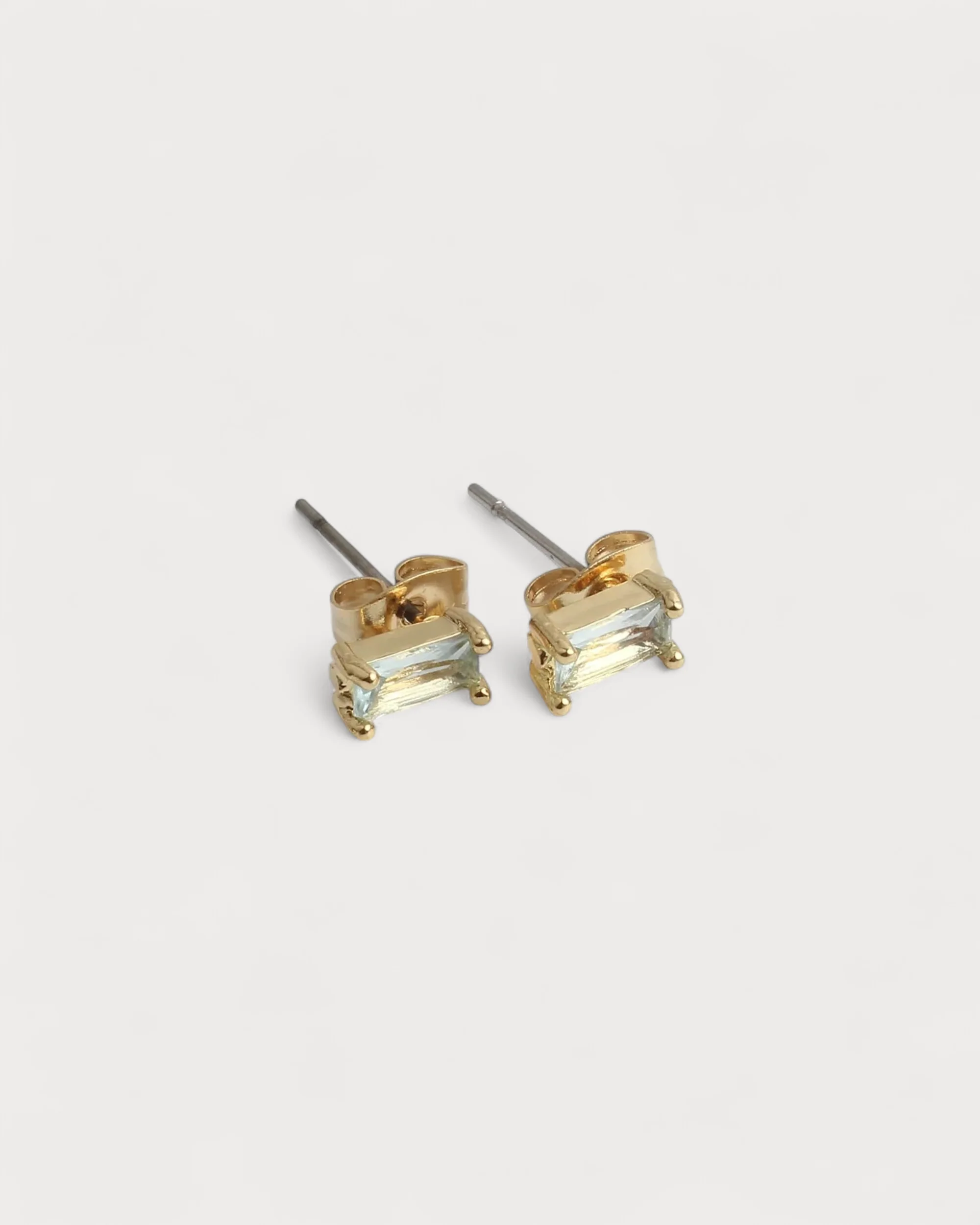 Diamond - Studs - Earrings - Plated - Image 6