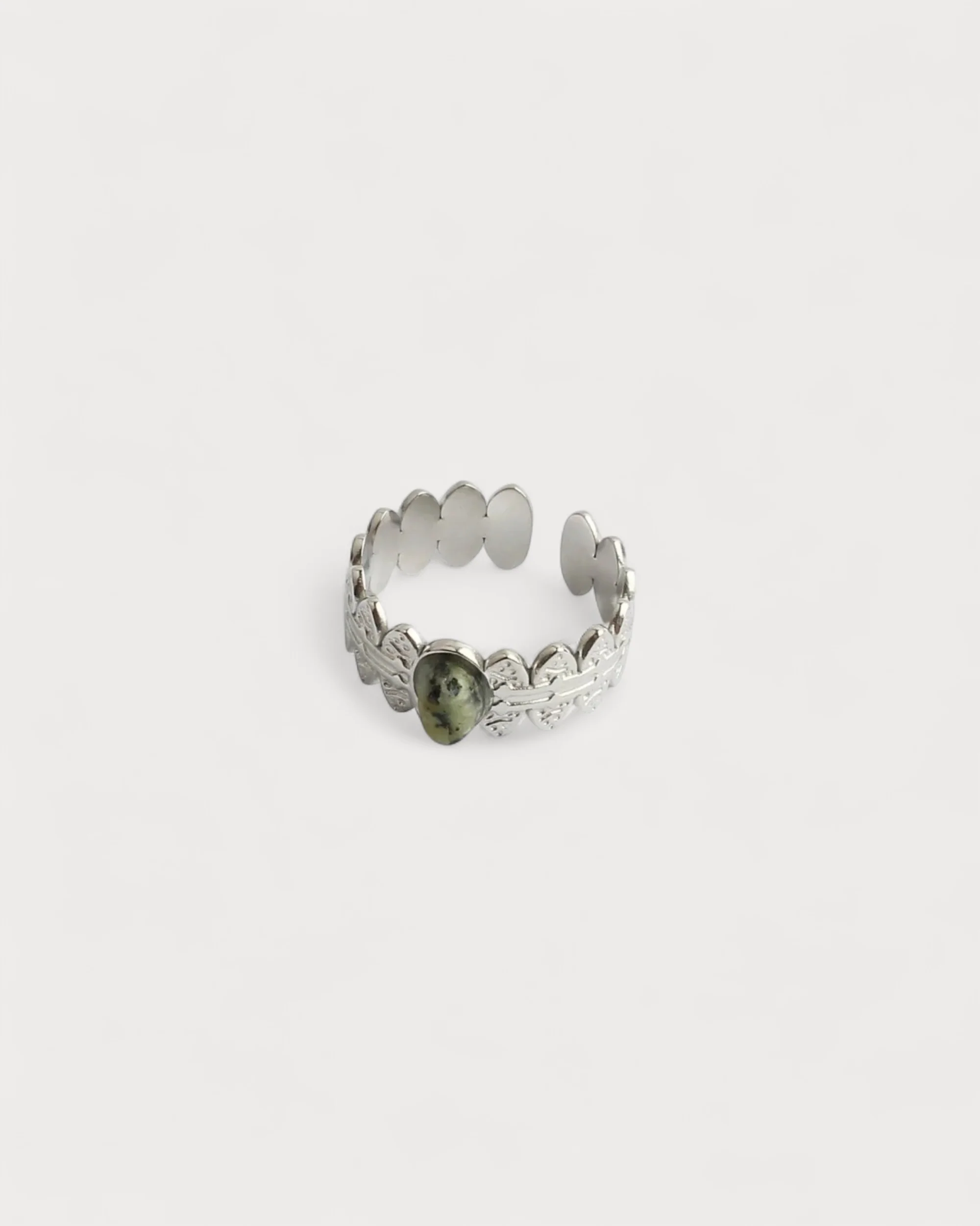 Didi - Ring - Natural Stone - Stainless steel - Adjustable - Image 10
