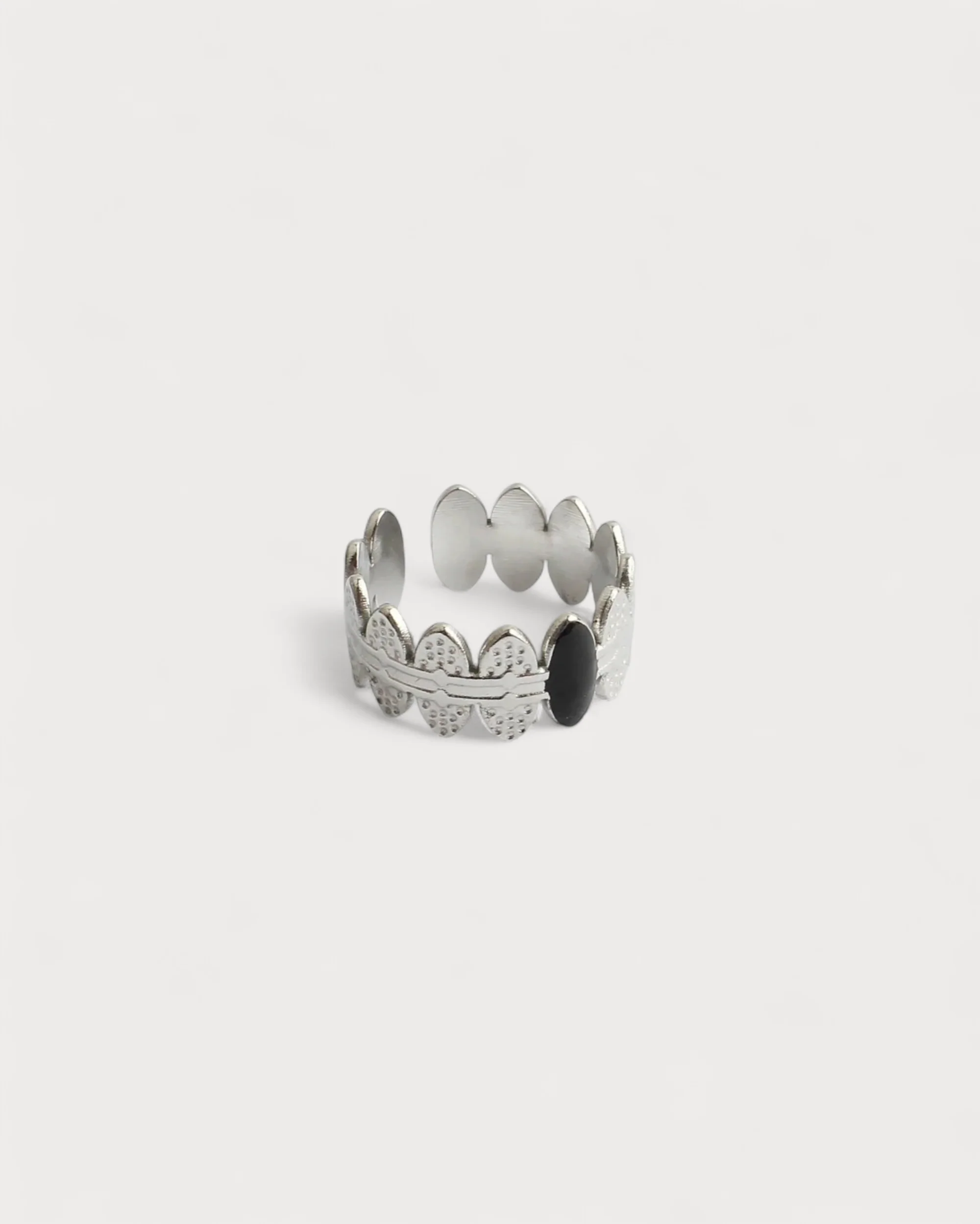 Didi - Ring - Natural Stone - Stainless steel - Adjustable - Image 3