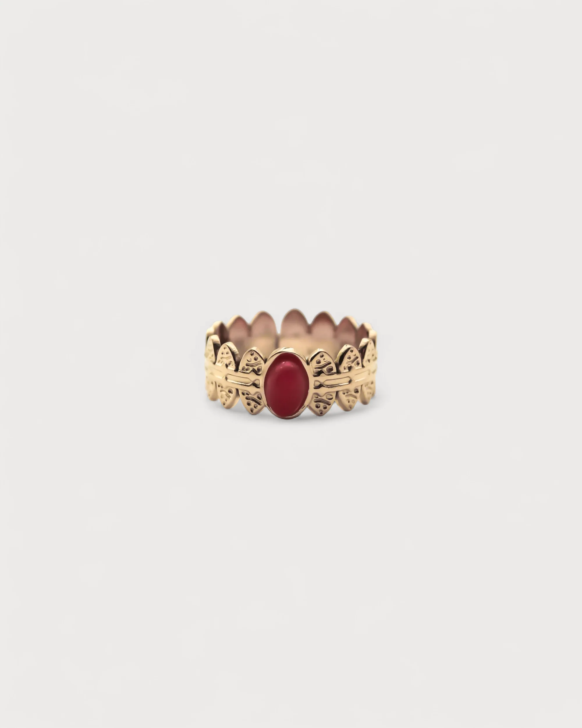 Didi - Ring - Natural Stone - Stainless steel - Adjustable - Image 5