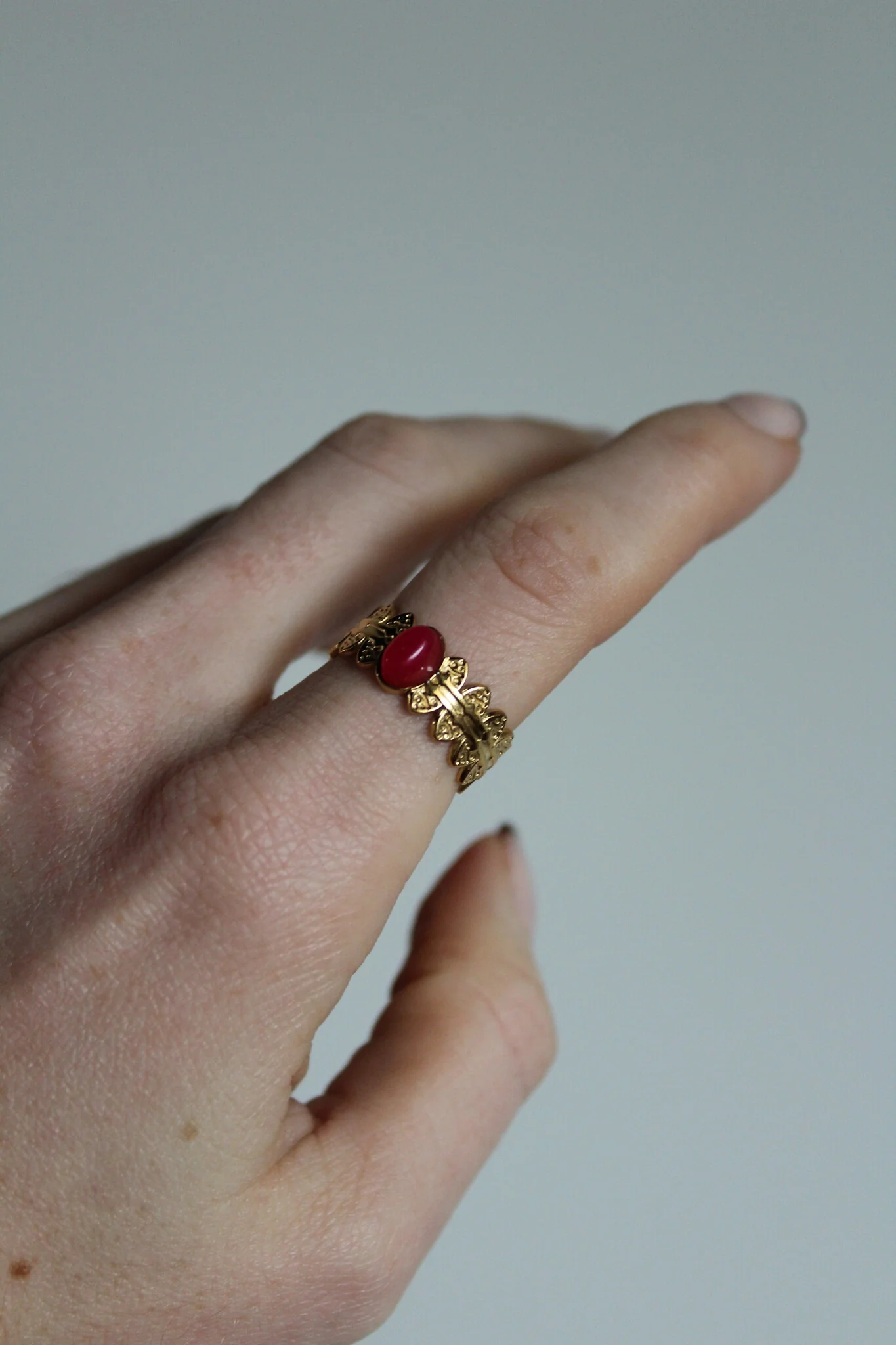Didi - Ring - Natural Stone - Stainless steel - Adjustable - Image 6