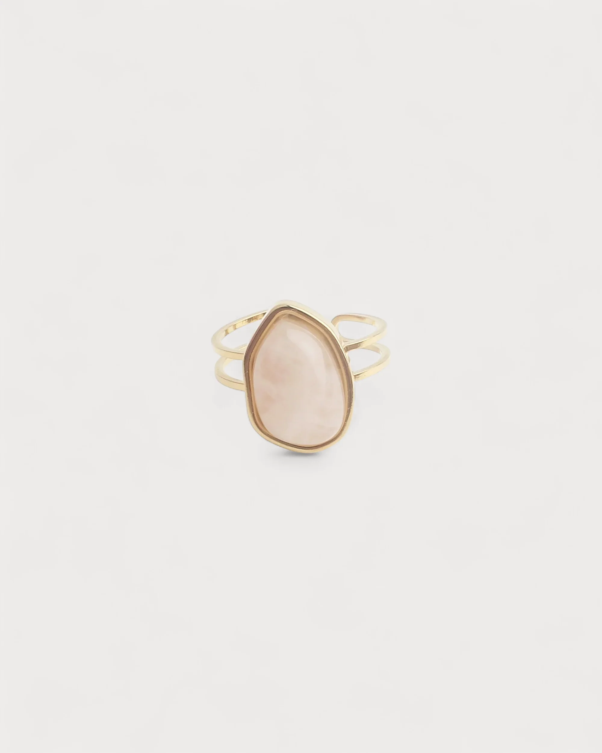 Doloris - Ring - Natural Stone - Stainless Steel - Adjustable