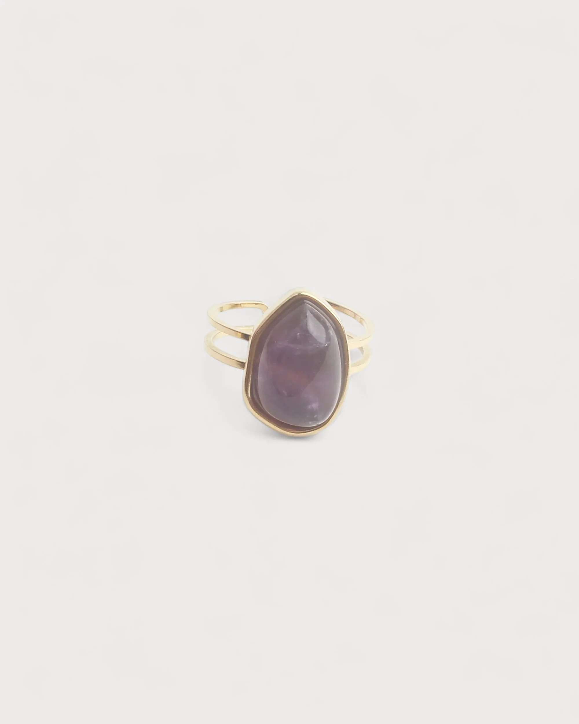 Doloris - Ring - Natural Stone - Stainless Steel - Adjustable - Image 5