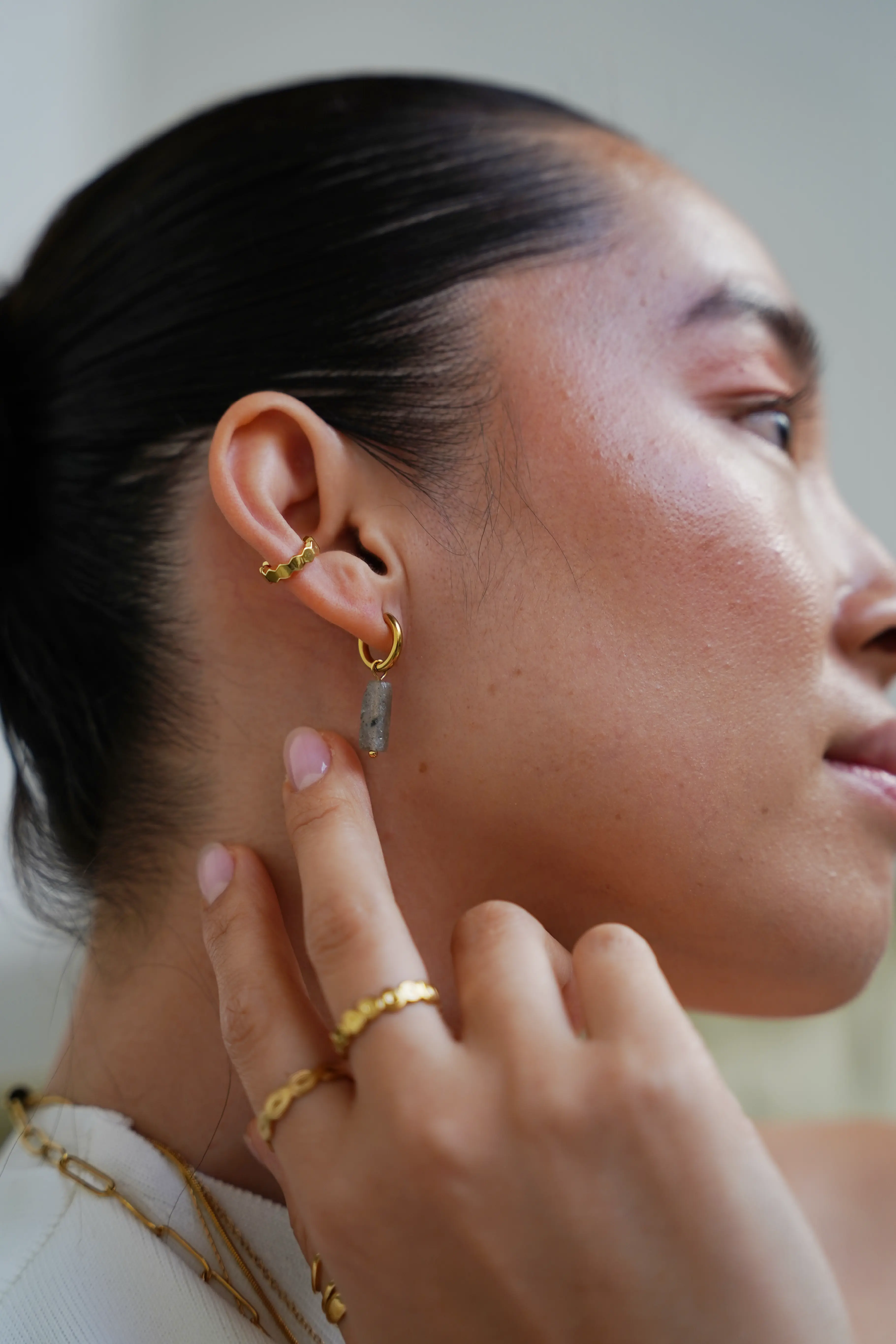 Dora - Earrings - Natural Stone - Stainless Steel - Image 14