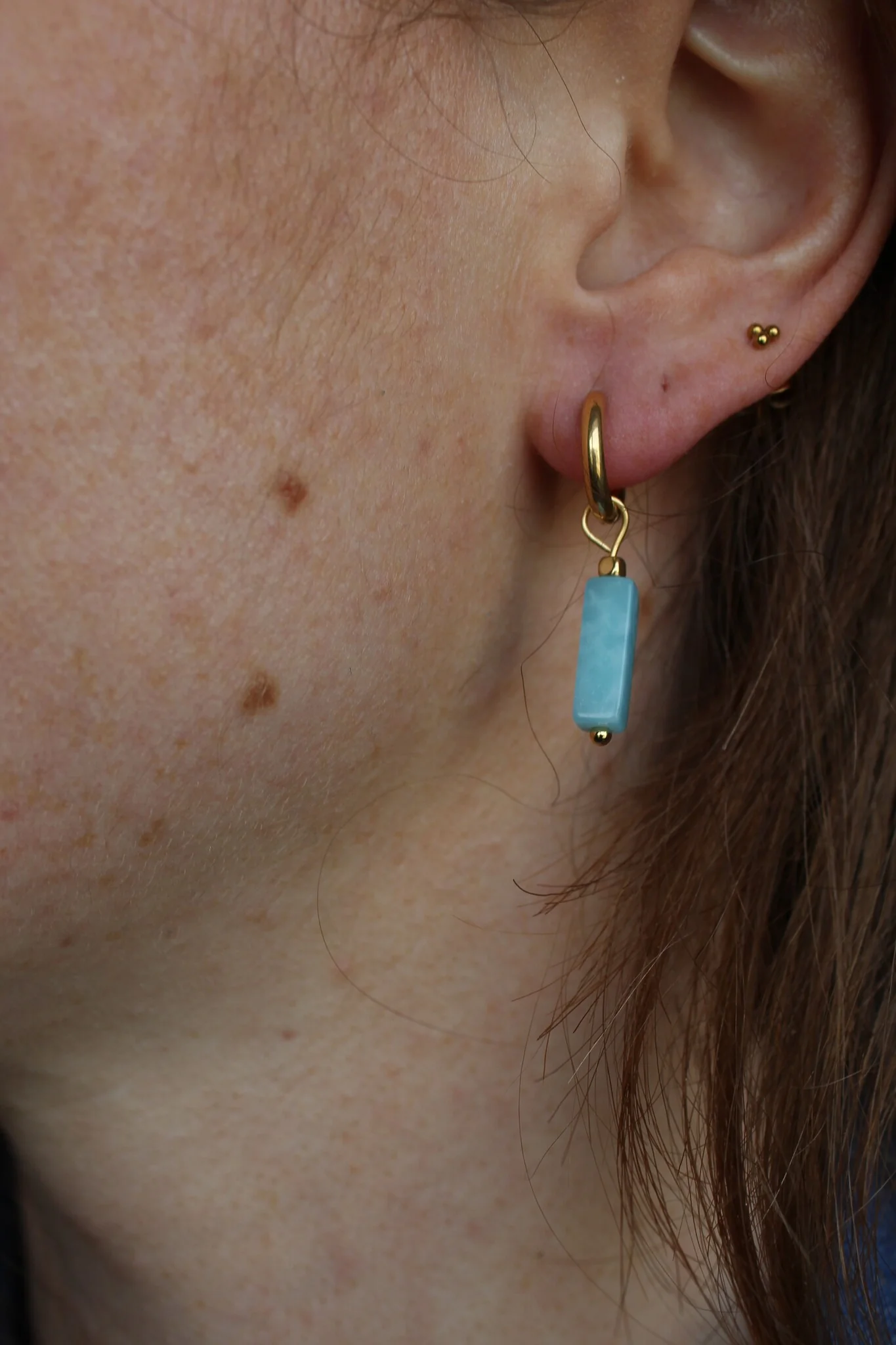Dora - Earrings - Natural Stone - Stainless Steel - Image 18