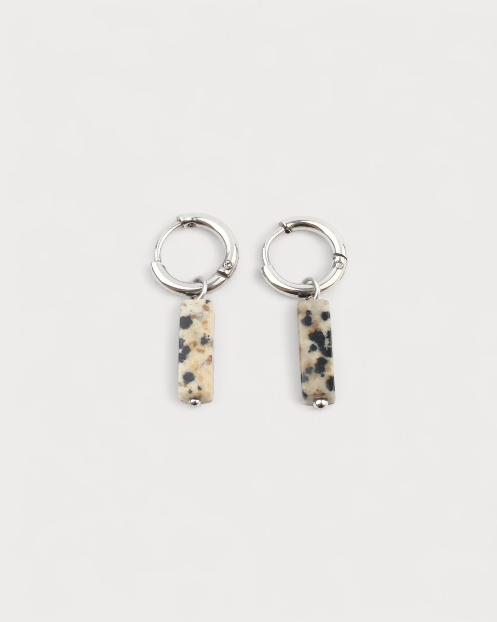 Dora - Earrings - Natural Stone - Stainless Steel - Image 3
