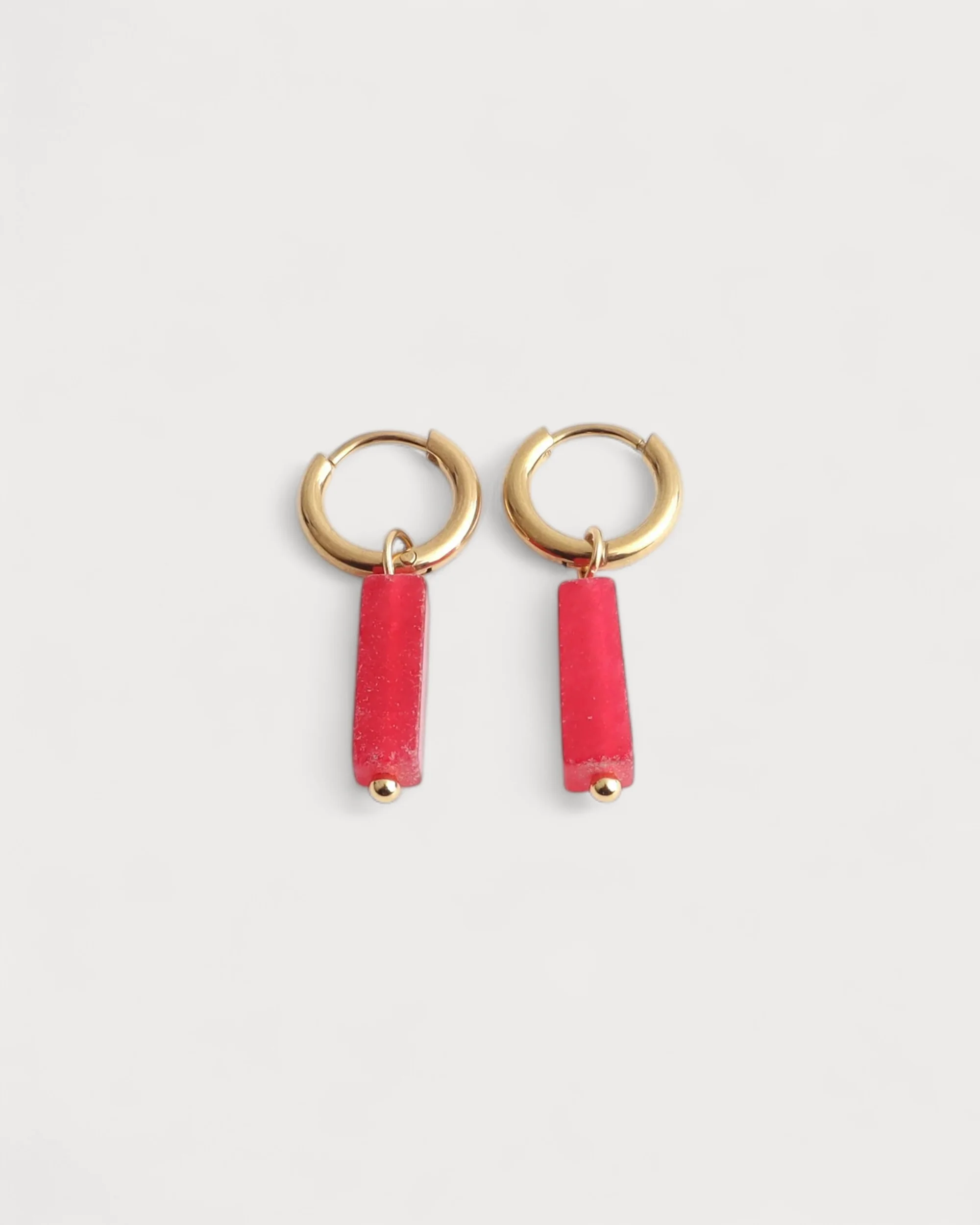 Dora - Earrings - Natural Stone - Stainless Steel - Image 35