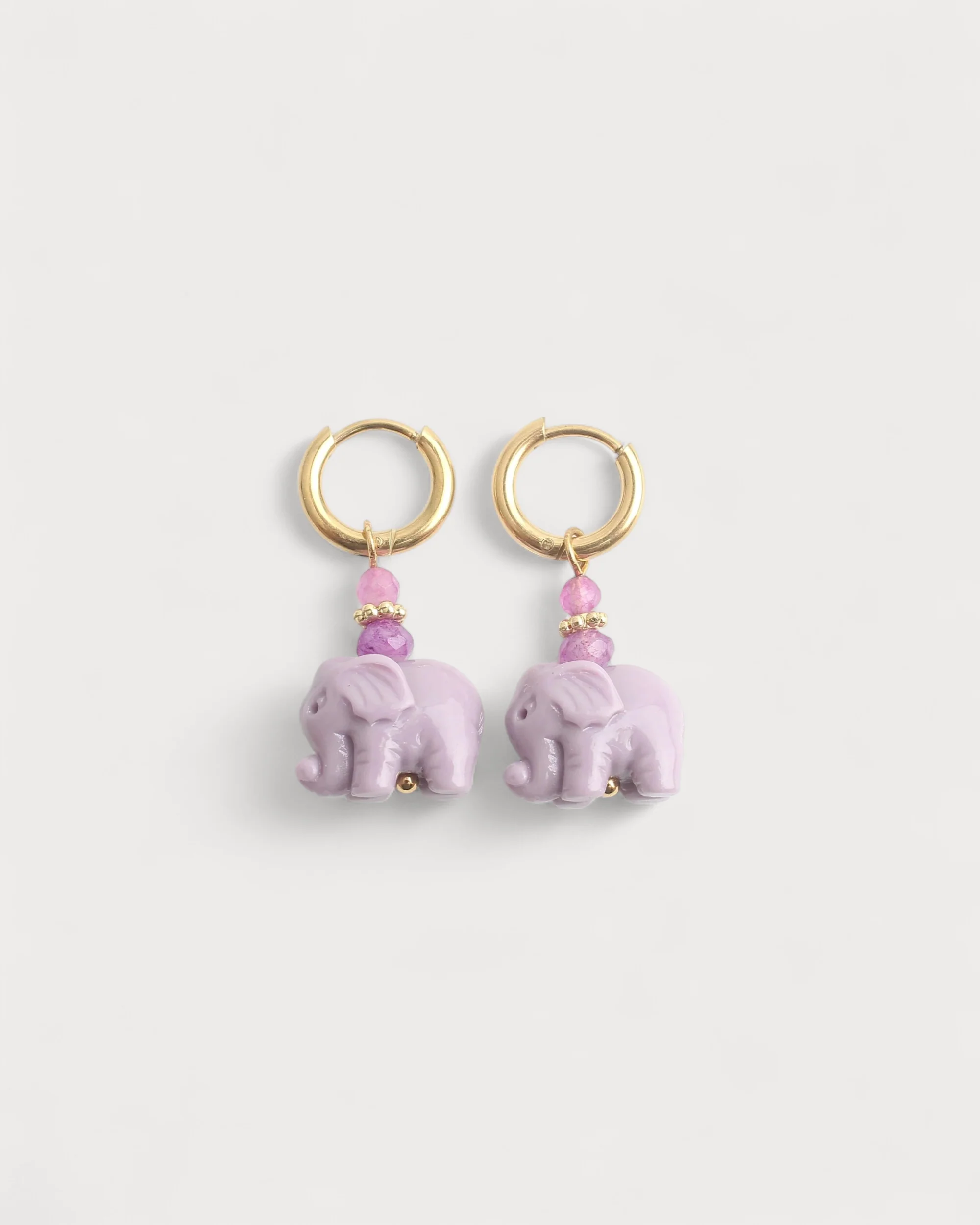 Elephant - Earrings - Stainless Steel - Image 4