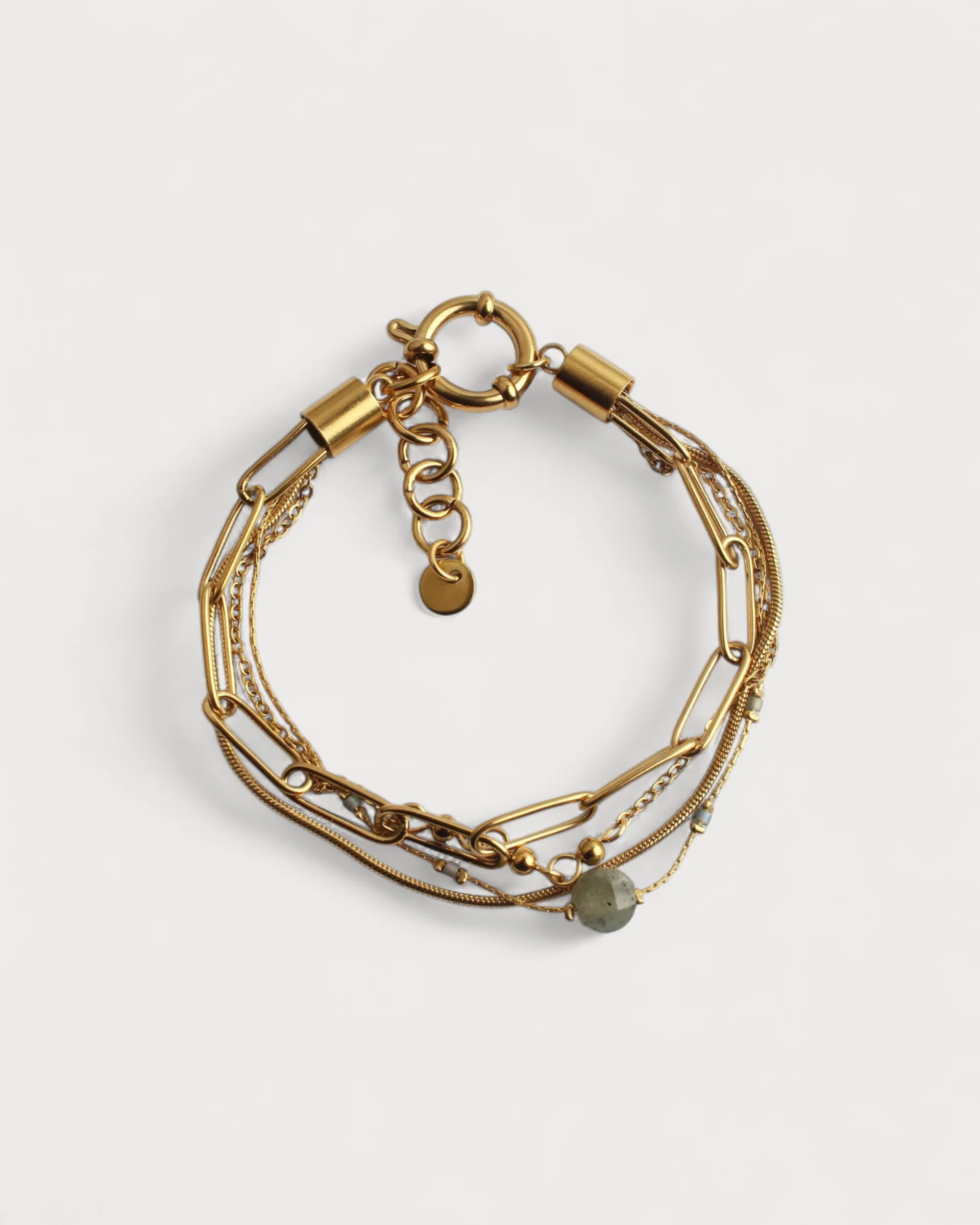 Eloise - Bracelet - Natural Stone - 4 Layer - Stainless Steel - Image 19