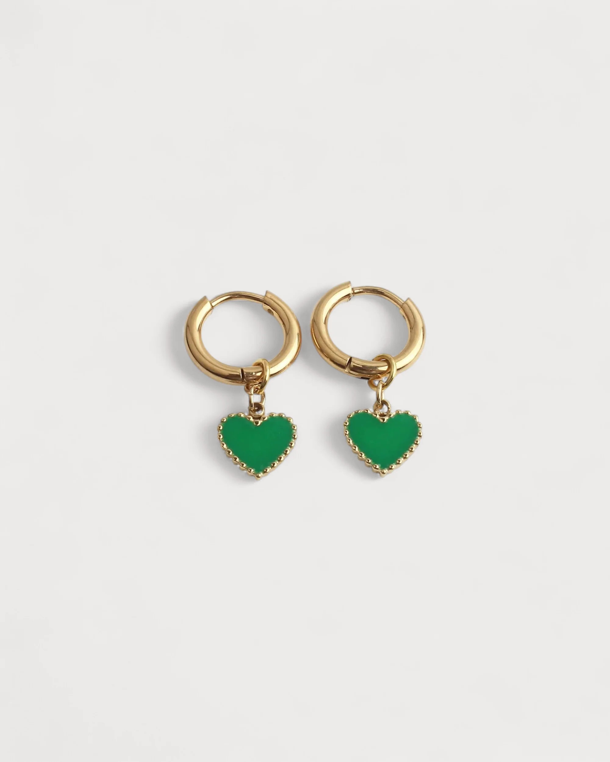 Emanel Heart - Earrings - Stainless Steel