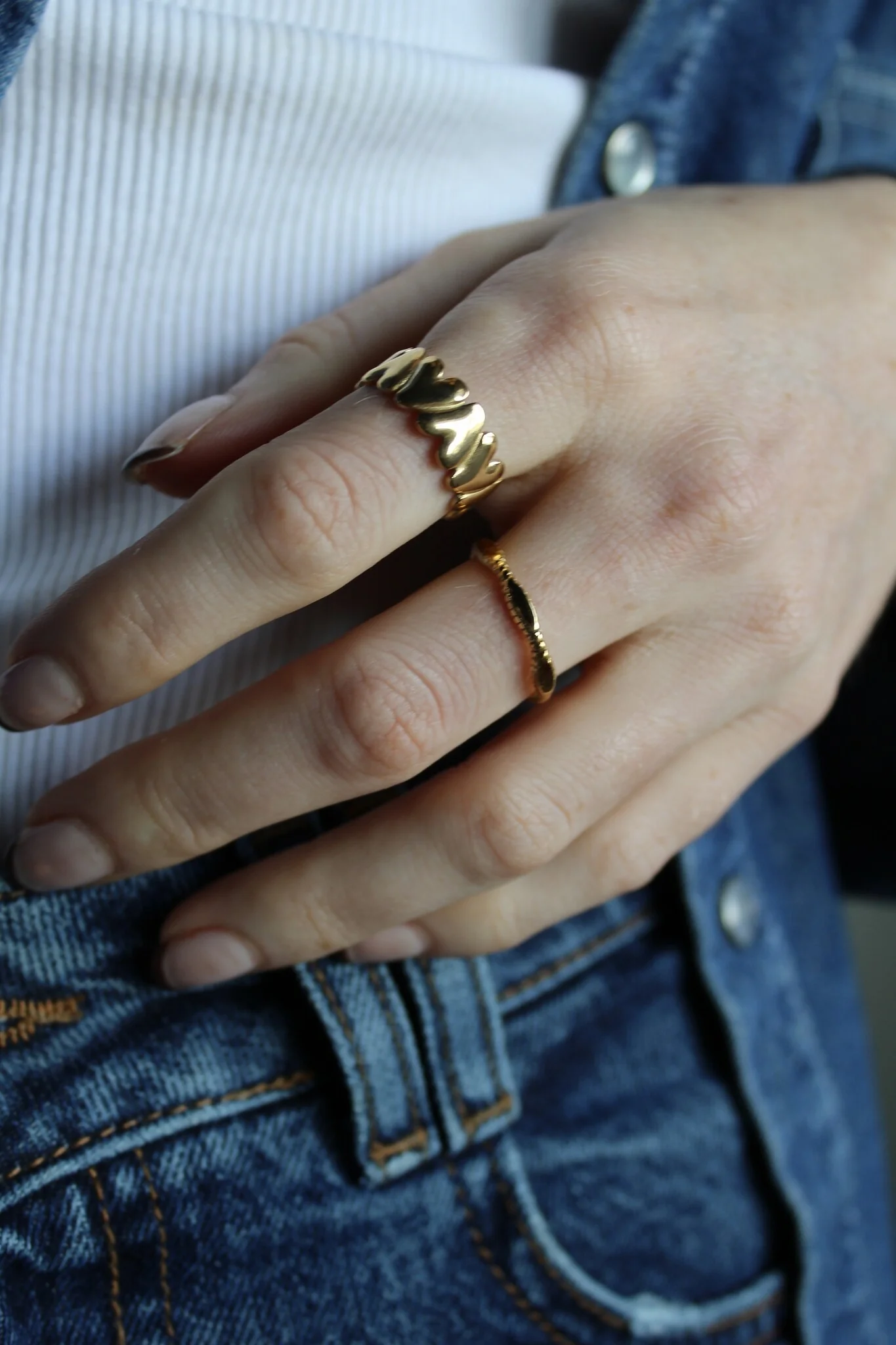 Esme - Ring - Stainless Steel - Adjustable - Image 2