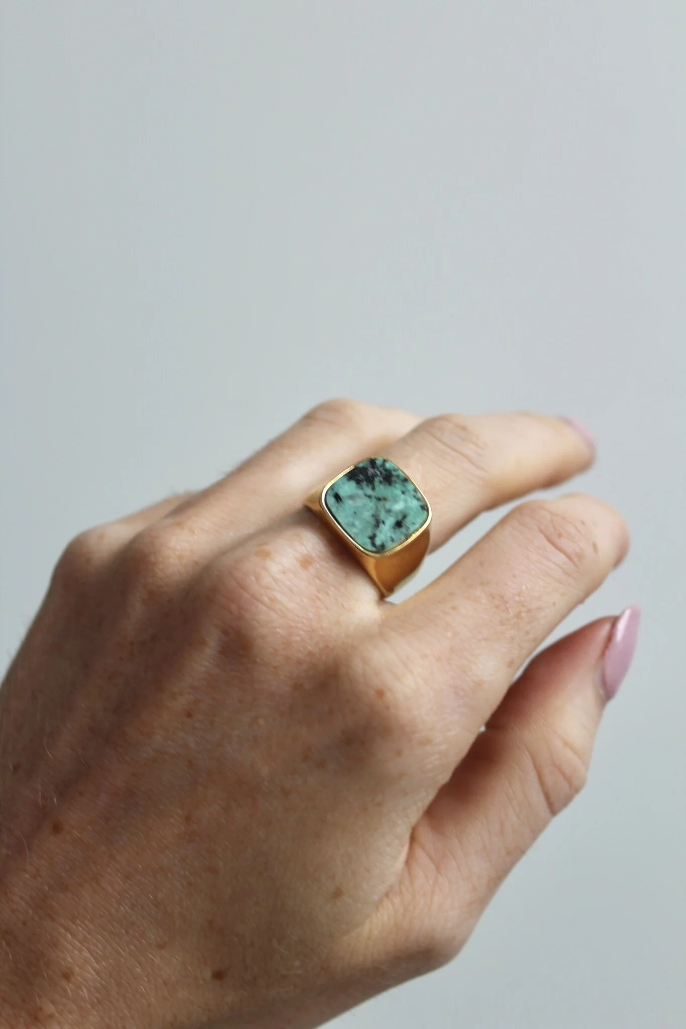 Estefania - Ring - Natural Stone - Stainless Steel - Image 7