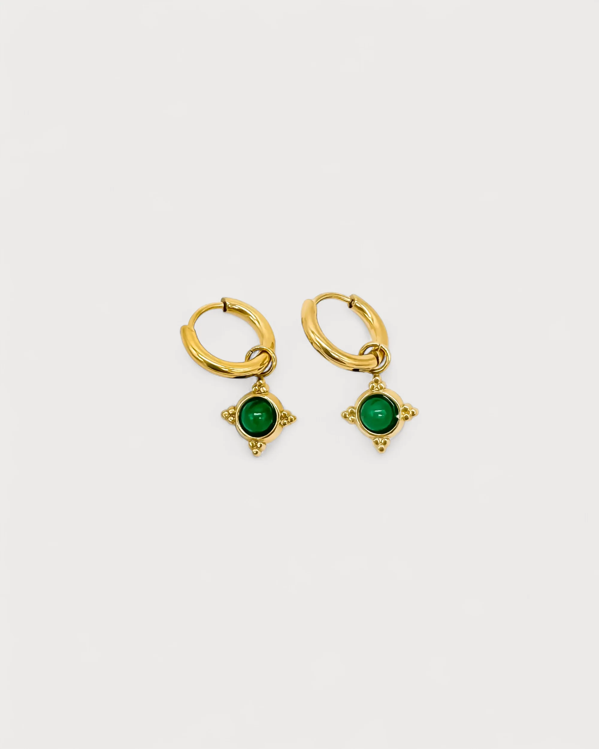 Estelle - Earrings - Natural Stone - Stainless Steel - Image 3