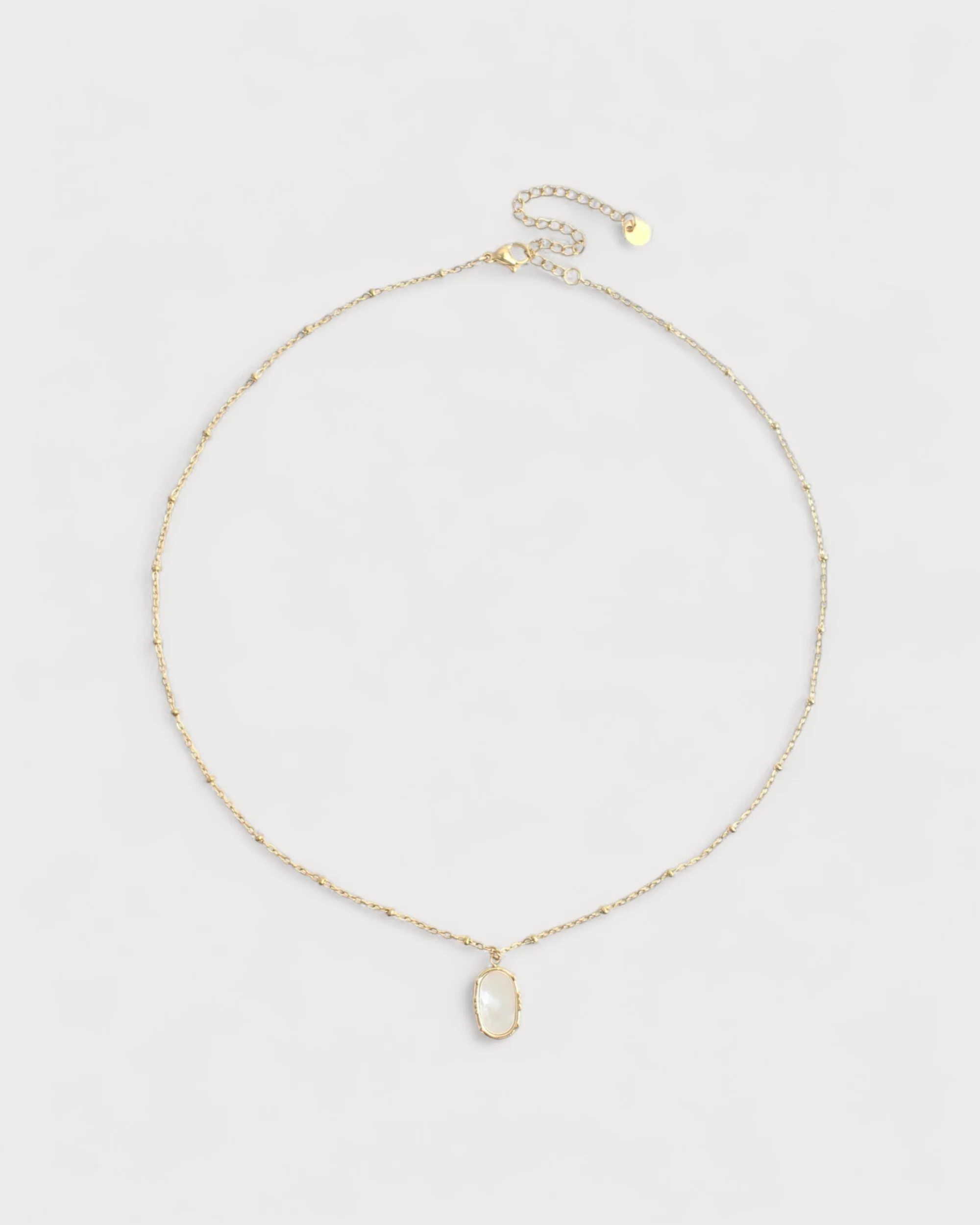 Evelyn - Necklace - Natural Stone - Stainless Steel - Image 3