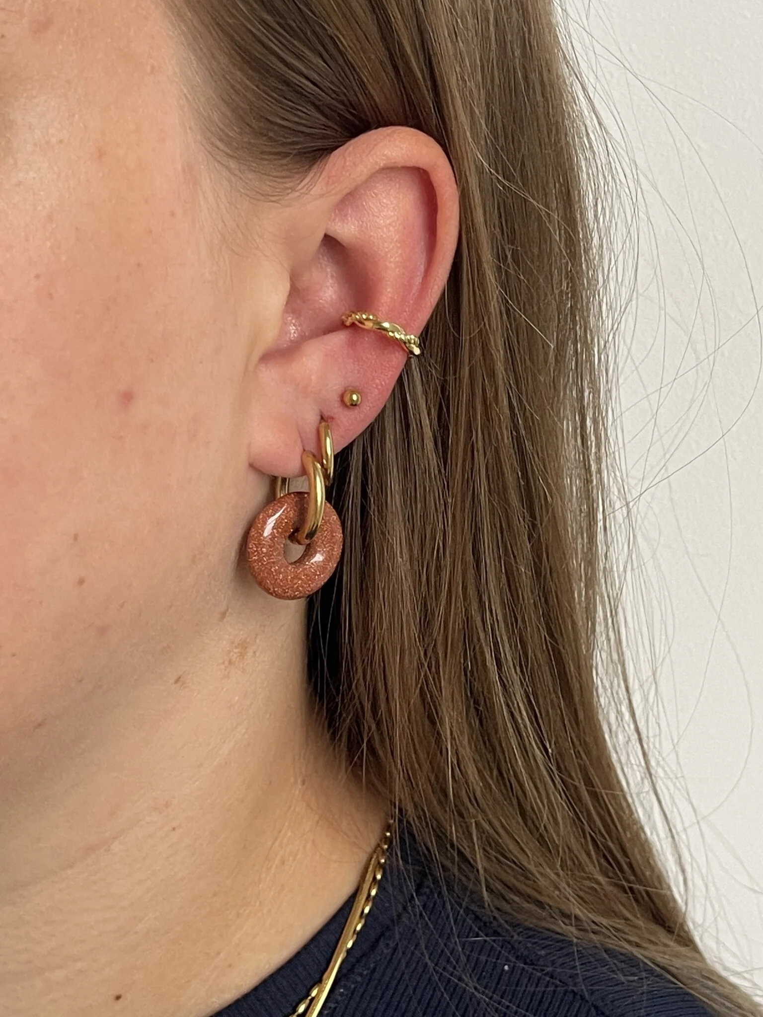 Femme - Earrings - Natural Stone - Stainless Steel - Image 12