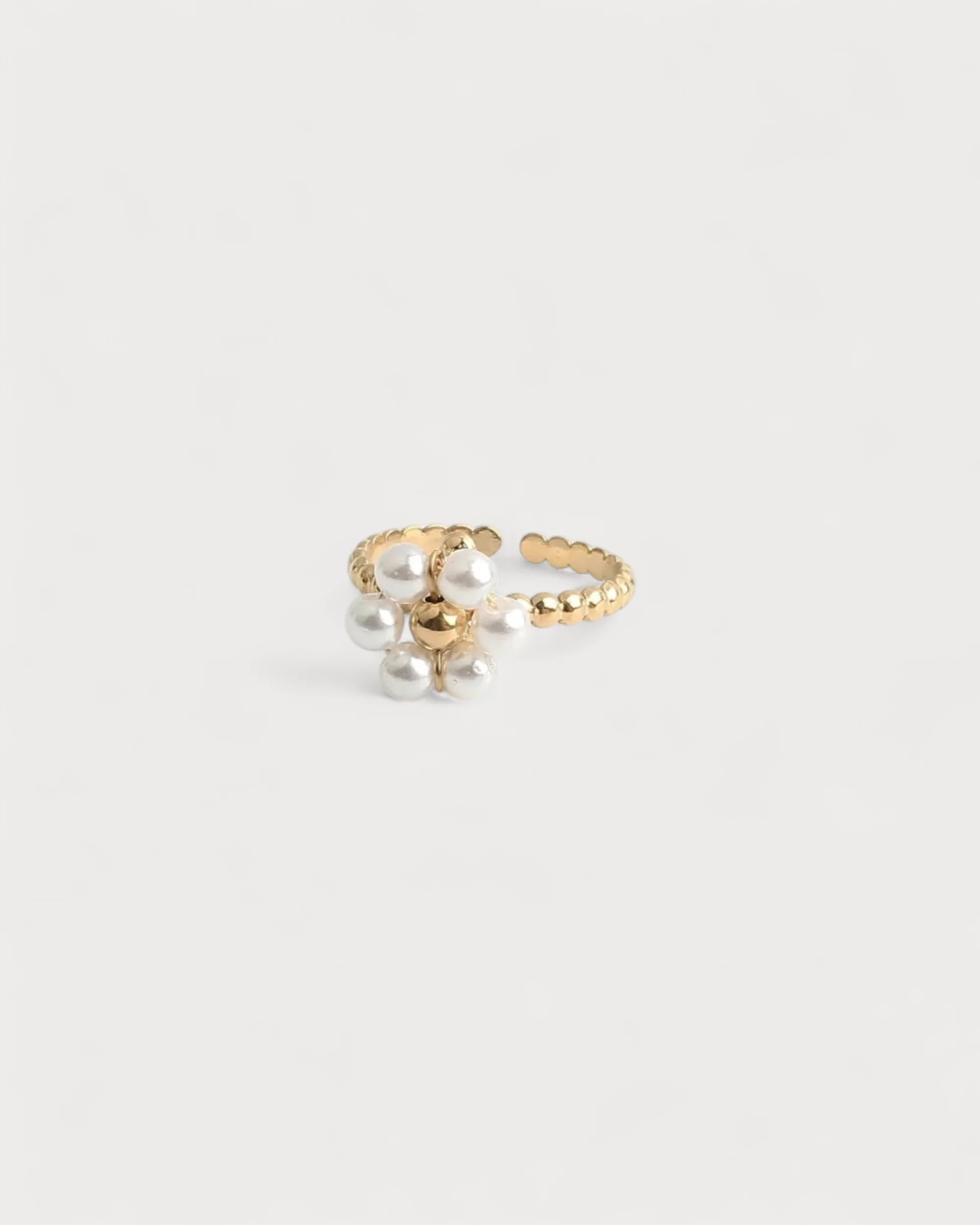 Fleurine- Ring - Stainless Steel - Adjustable