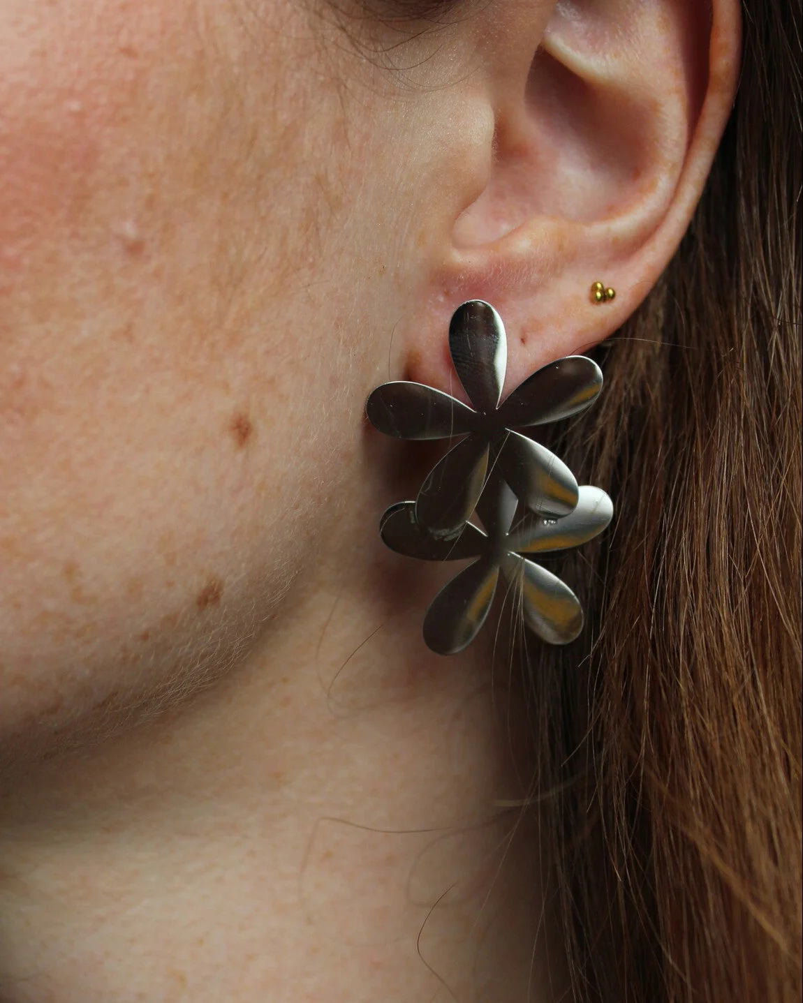 Flores - Earrings - Stainless Steel - Image 4