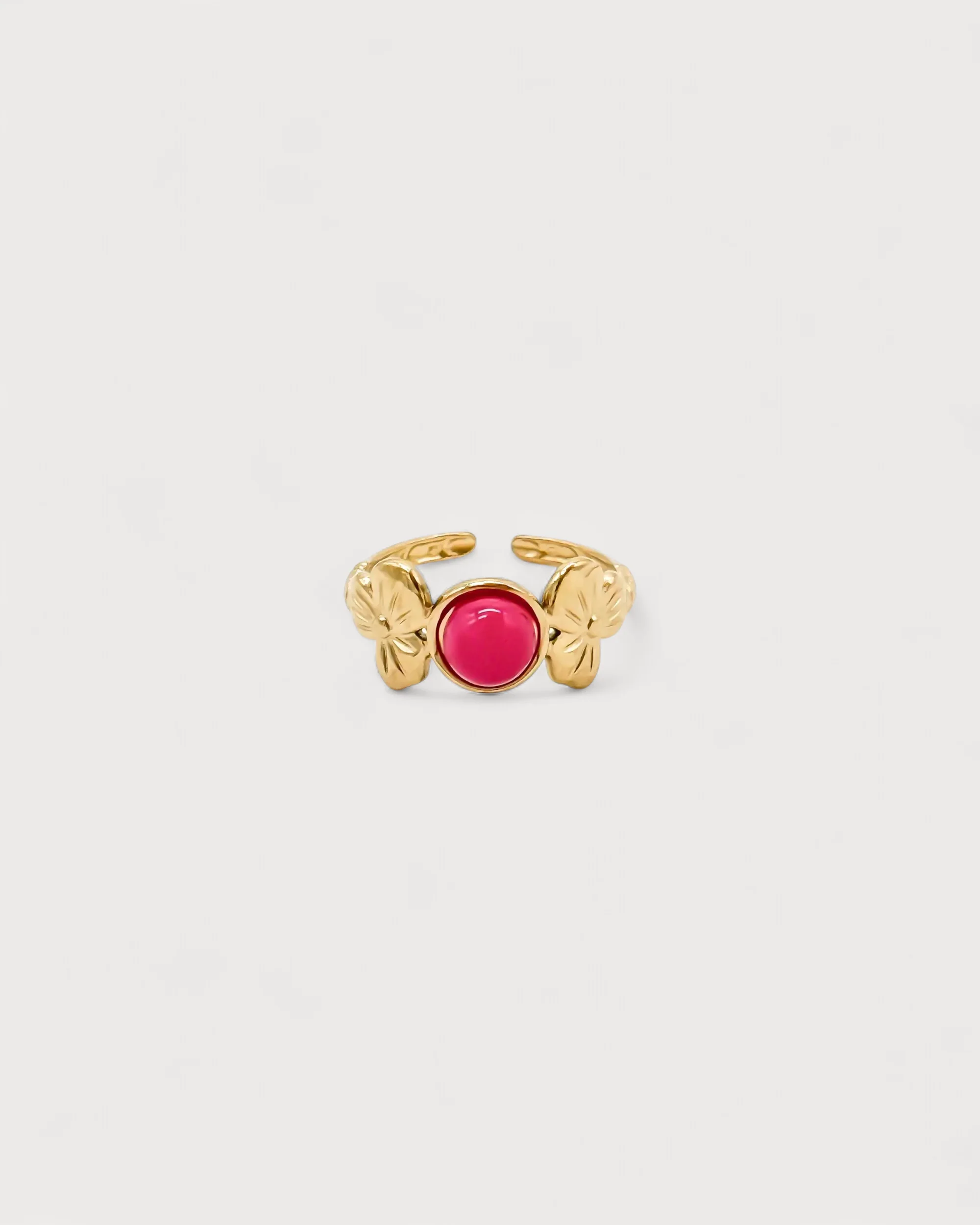 Flower Petal - Ring - Stainless Steel - Adjustable