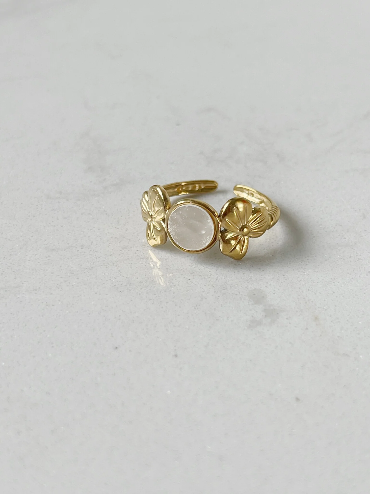 Flower Petal - Ring - Stainless Steel - Adjustable - Image 9