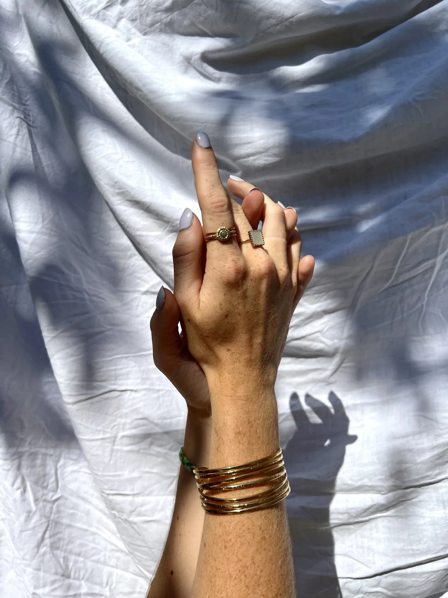 Francis - Ring - Natural Stone - Stainless Steel - Adjustable - Image 3
